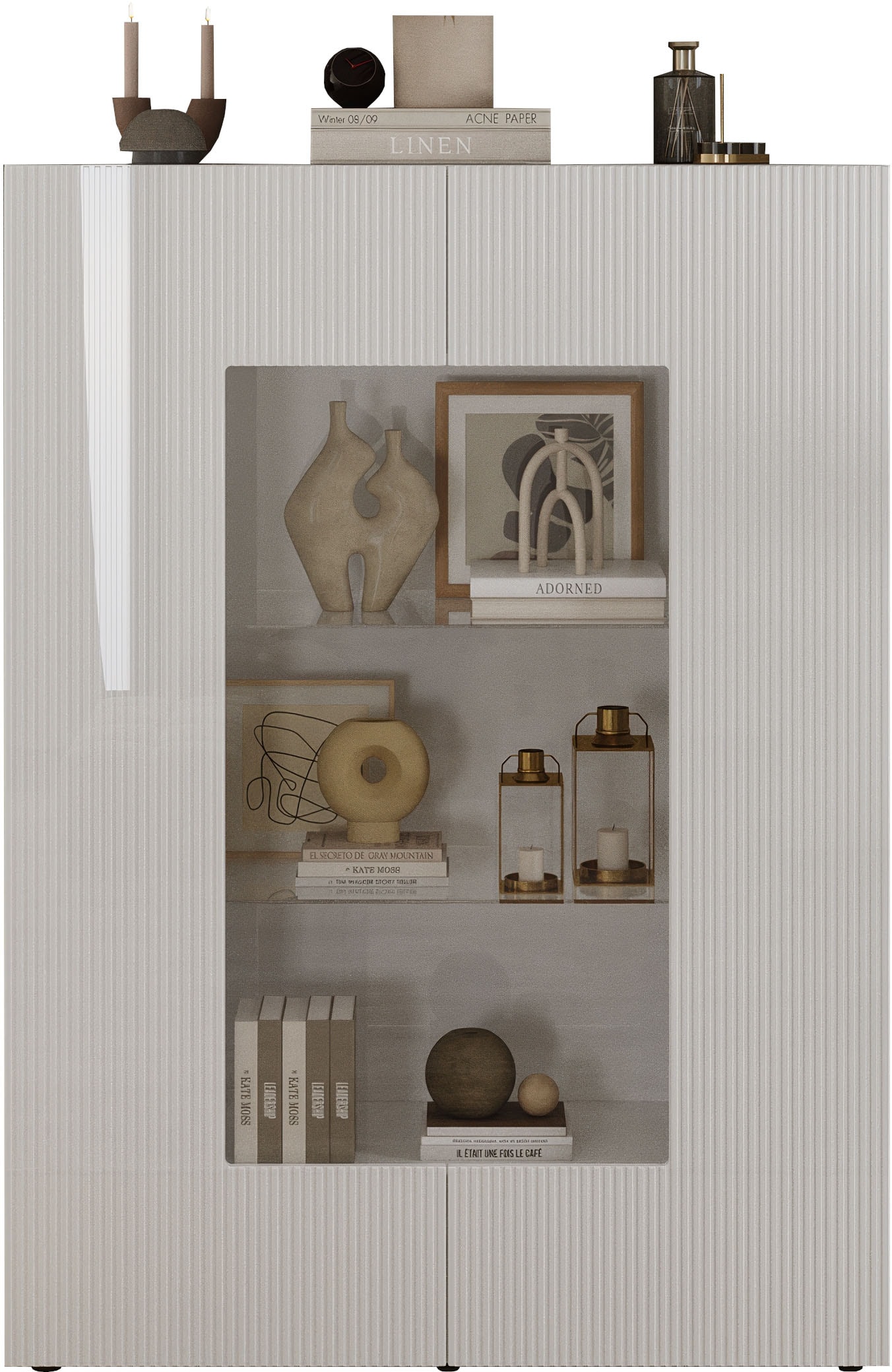 INOSIGN Vitrine "Country Höhe 166 cm, Hochschrank mit 2 Türen, Anrichte, St günstig online kaufen