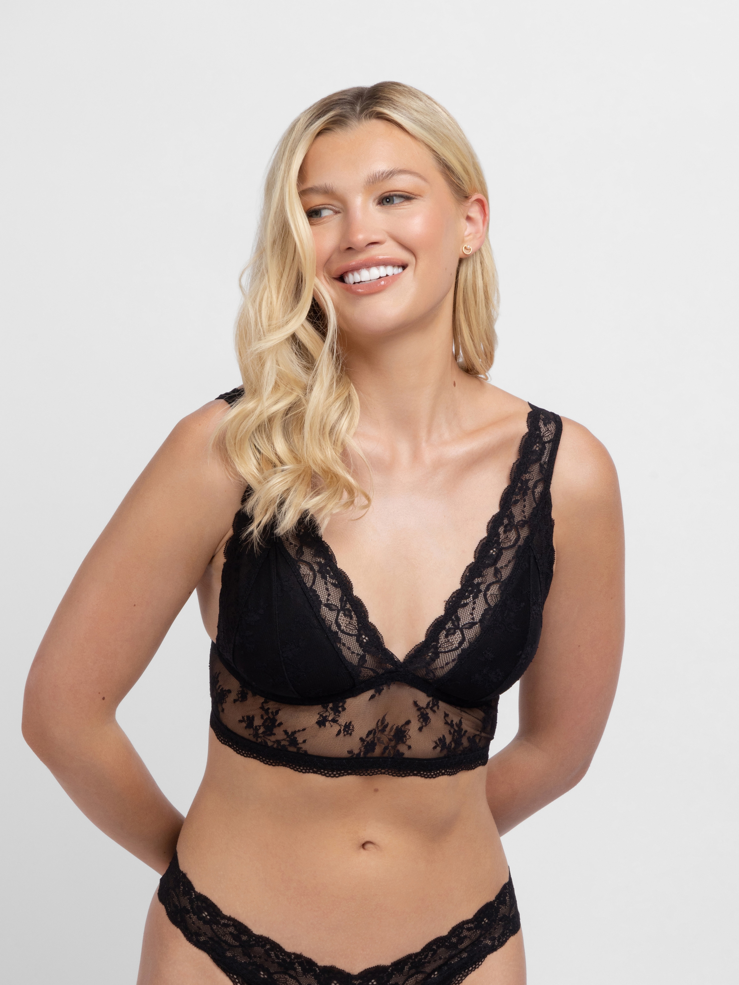 Dorina Bralette »Lana Essential Lace« 2er Pack,  mit Spitze, bequem, weich, breite Träger, leicht transparent
