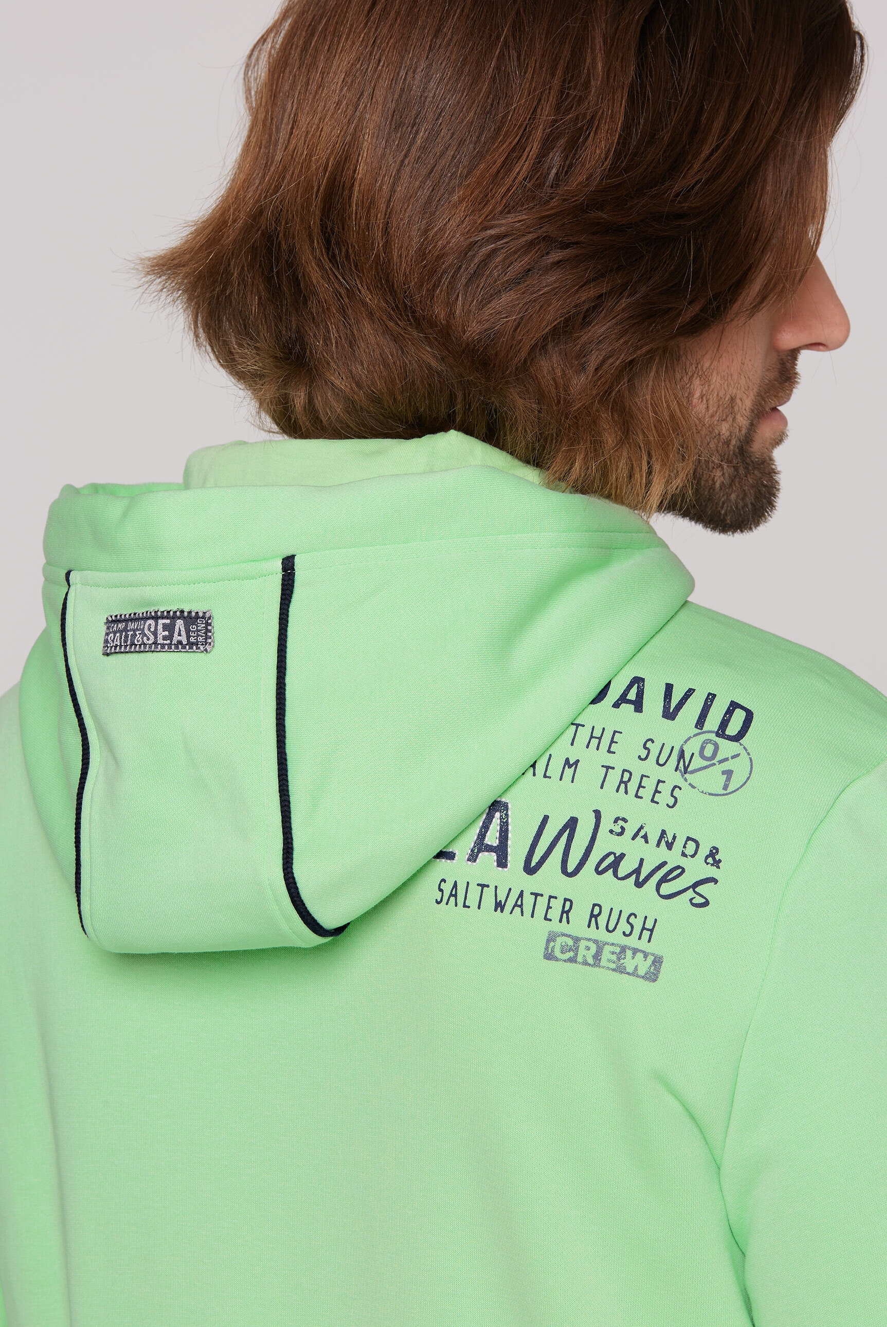 CAMP DAVID Kapuzensweatjacke, mit Baumwolle