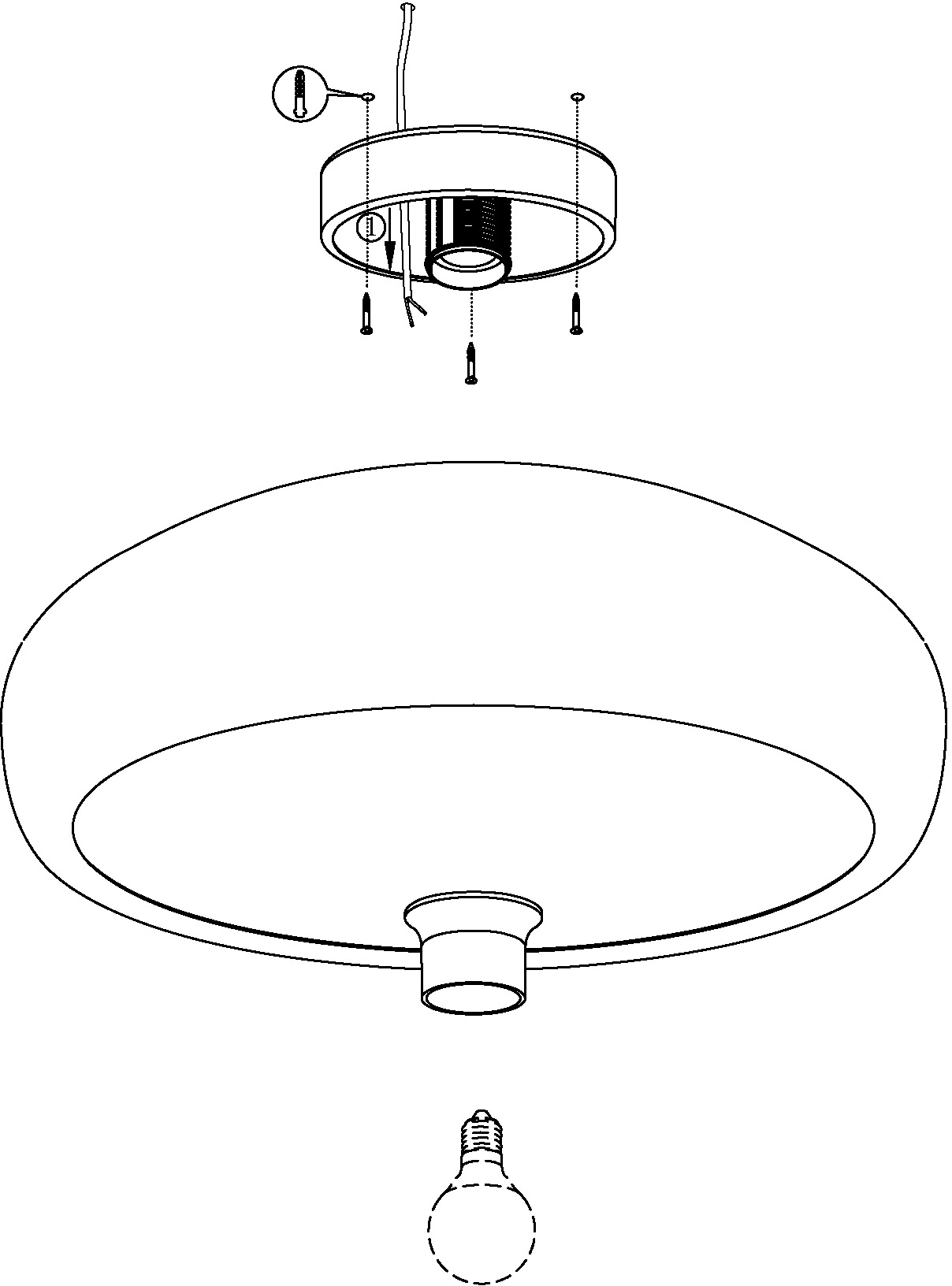 EGLO Deckenleuchte »MOGANO«, 1 flammig-flammig, Deckenlampe bestellen | BAUR