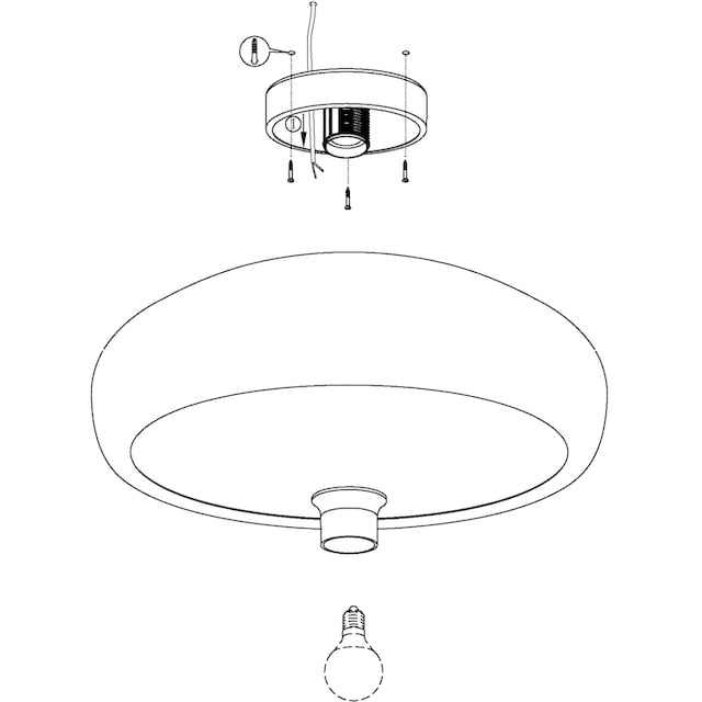 EGLO Deckenleuchte »MOGANO«, 1 flammig-flammig, Deckenlampe bestellen | BAUR