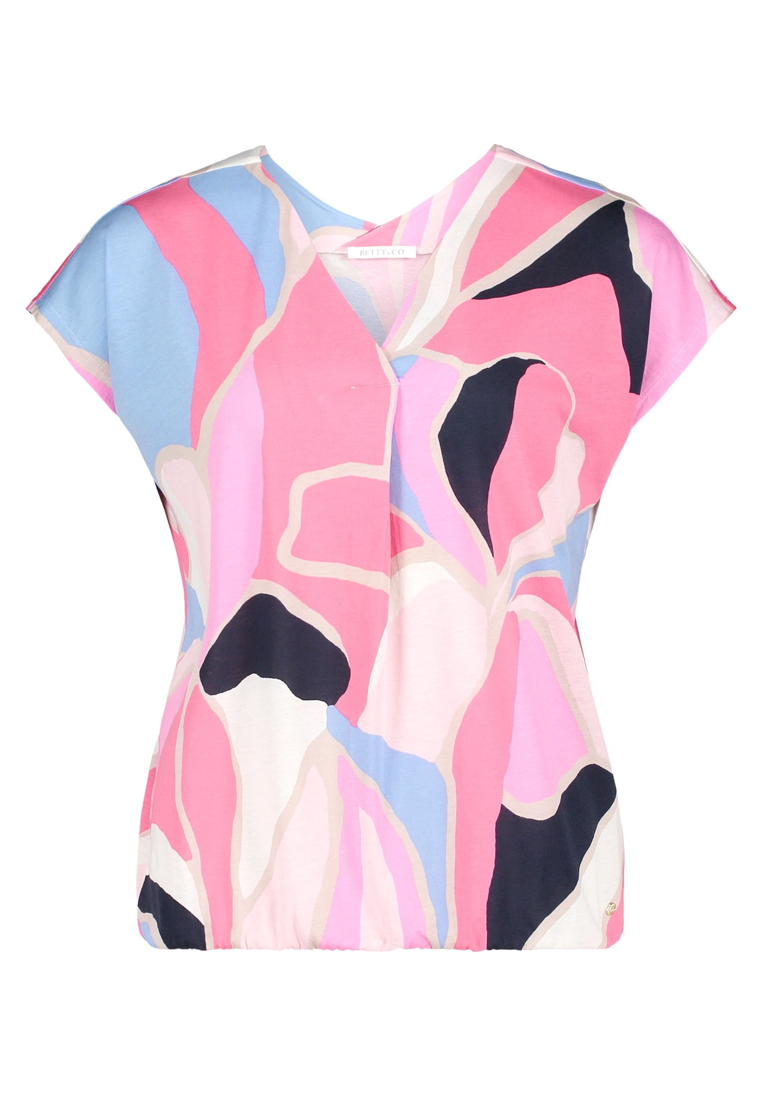 Betty&Co Kurzarmshirt »Damen mit Gummizug« 1 tlg.