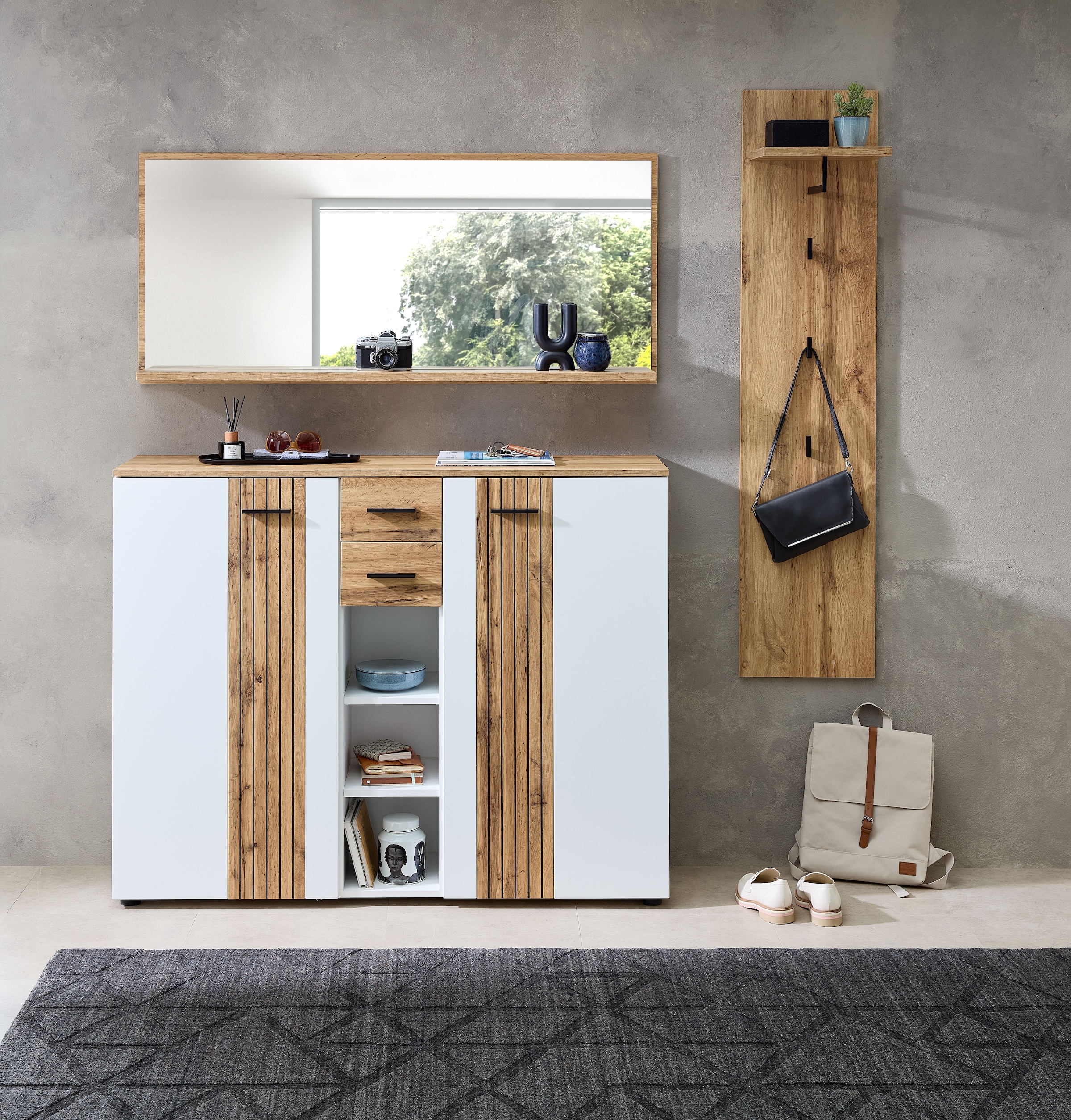 Innostyle Garderoben-Set "Garderobenset Sparks, 185x202x38cm (B/H/T)", (3 S günstig online kaufen
