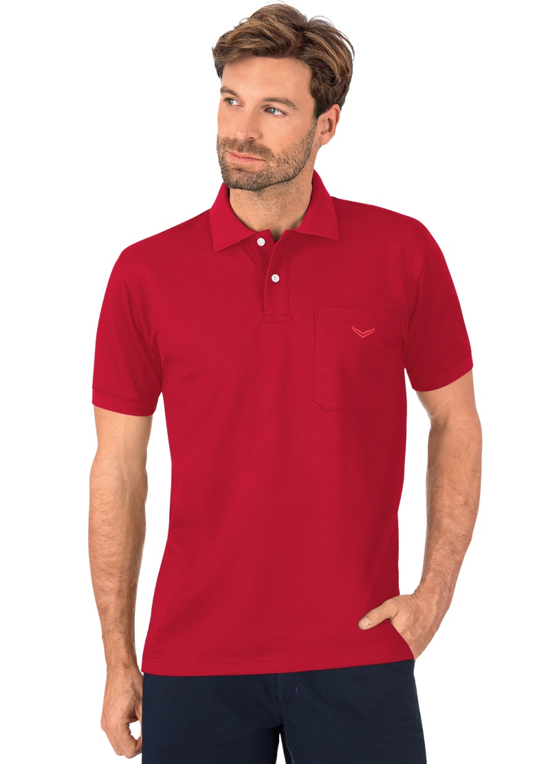 Trigema Poloshirt "TRIGEMA Polohemd mit Brusttasche"