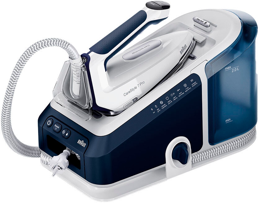Braun Dampfbügelstation "CareStyle 7 Pro IS 7282 BL - 8,0 bar, 600 g Dampfs günstig online kaufen