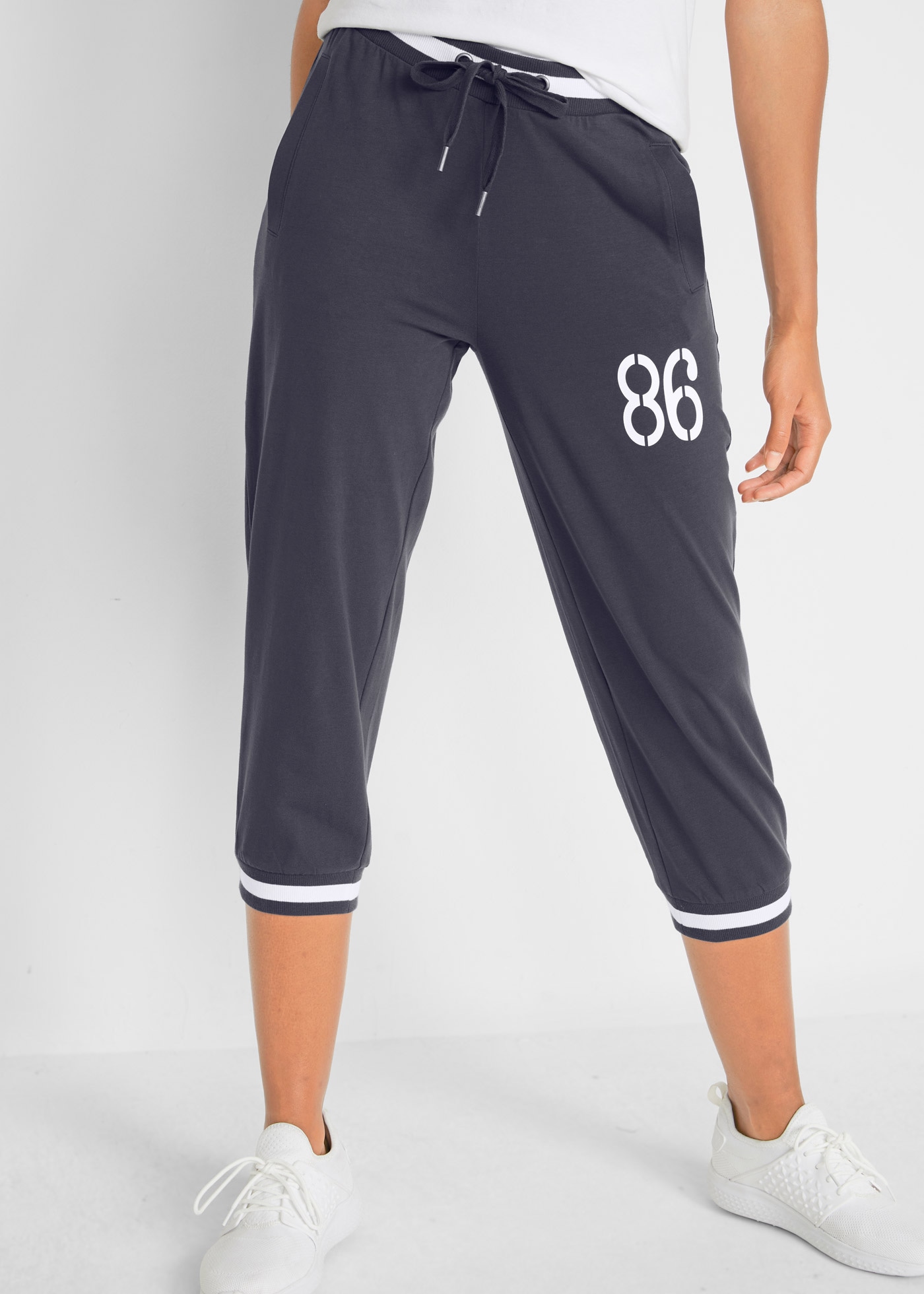 bonprix Jogginghose "Jogginghose, 3/4-Länge aus Baumwollmix" aus Baumwollmi günstig online kaufen