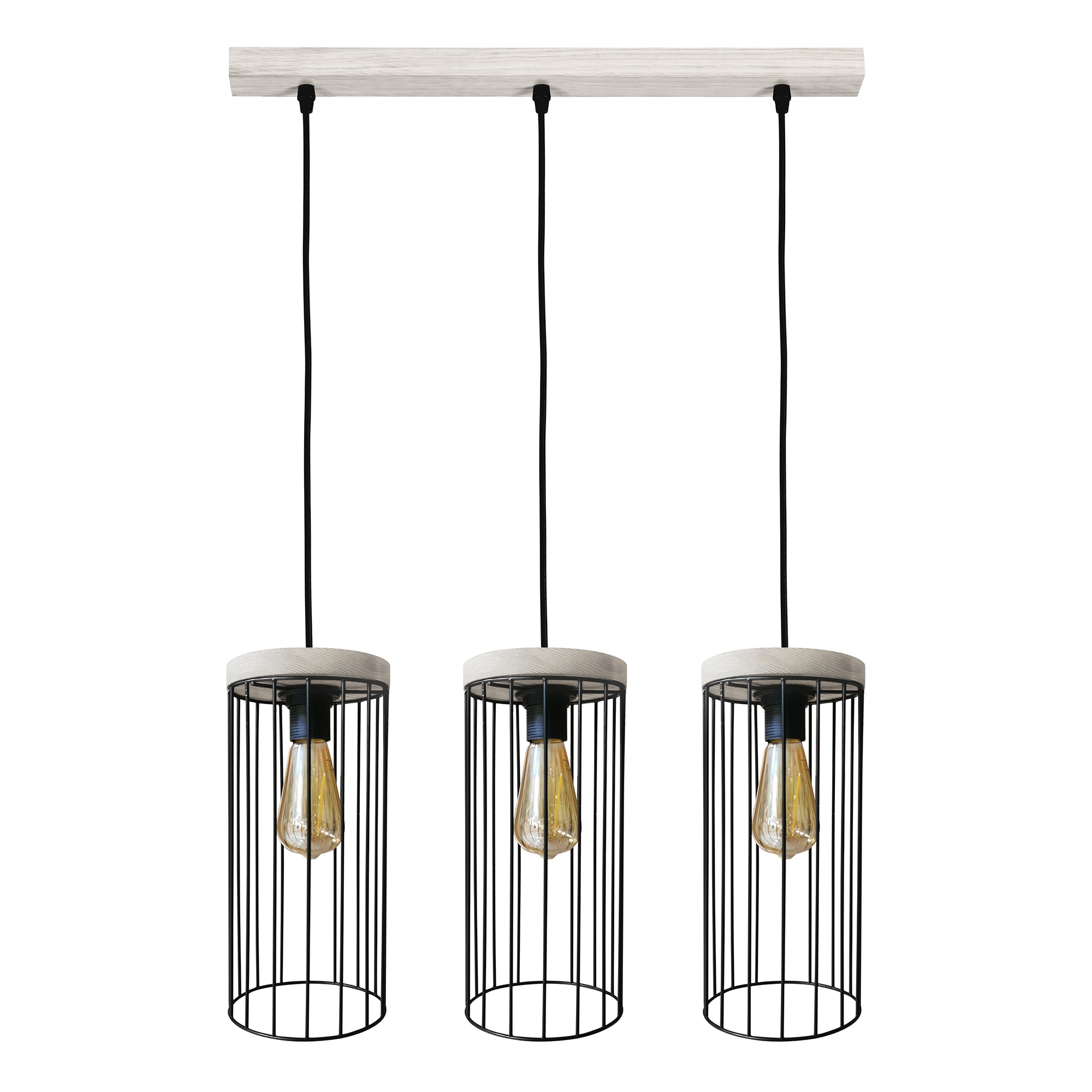 BRITOP LIGHTING Pendelleuchte »TIMEO mit aus flammig-flammig, | Trendiger in WOOD Grau Kiefernholz Hängeleuchte, Schirm 3 MAX«, Metall, BAUR