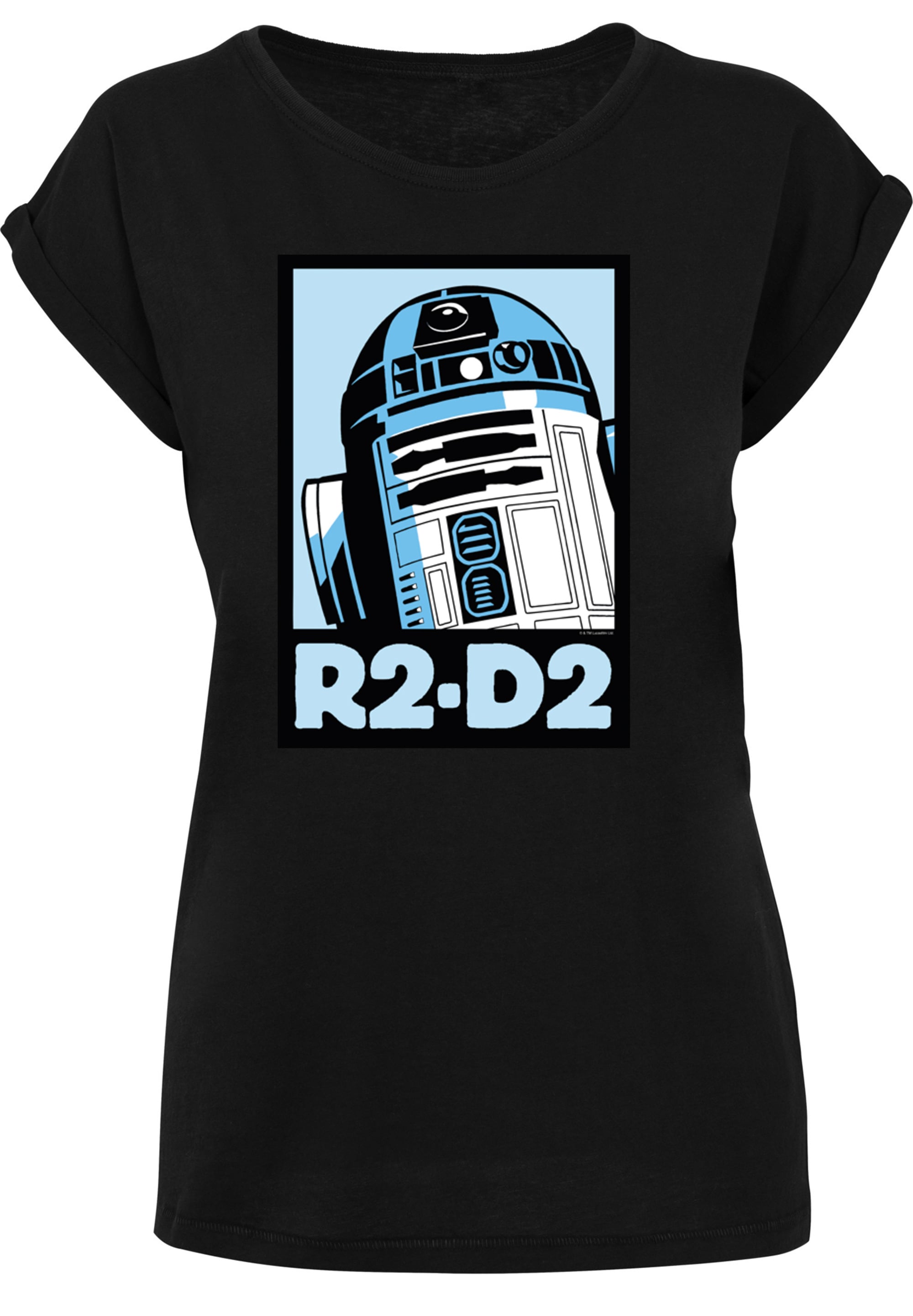 F4NT4STIC Kurzarmshirt »Damen Shoulder kaufen BAUR with für tlg.) Extended Poster (1 R2-D2 | Ladies Tee«, Star Wars