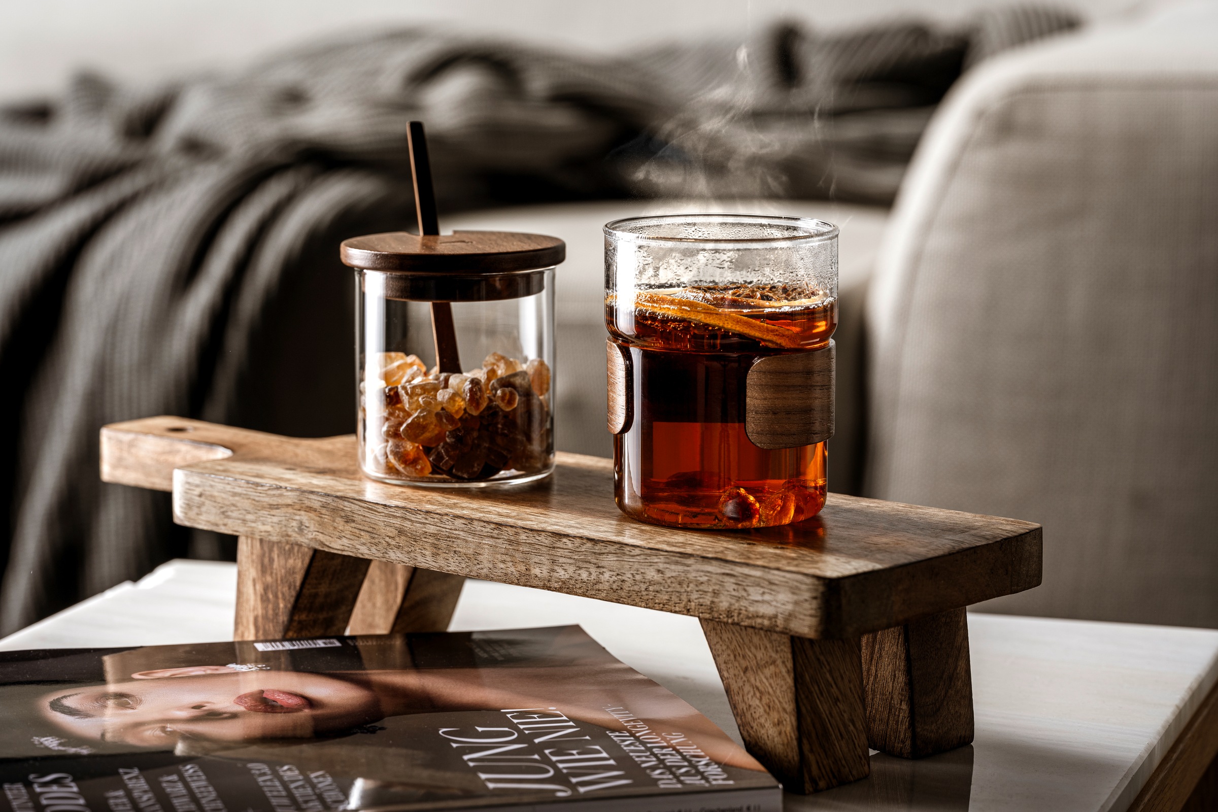 LEONARDO Becher »NOVO LEGNO, 2er Set« Becher mit Holzspange