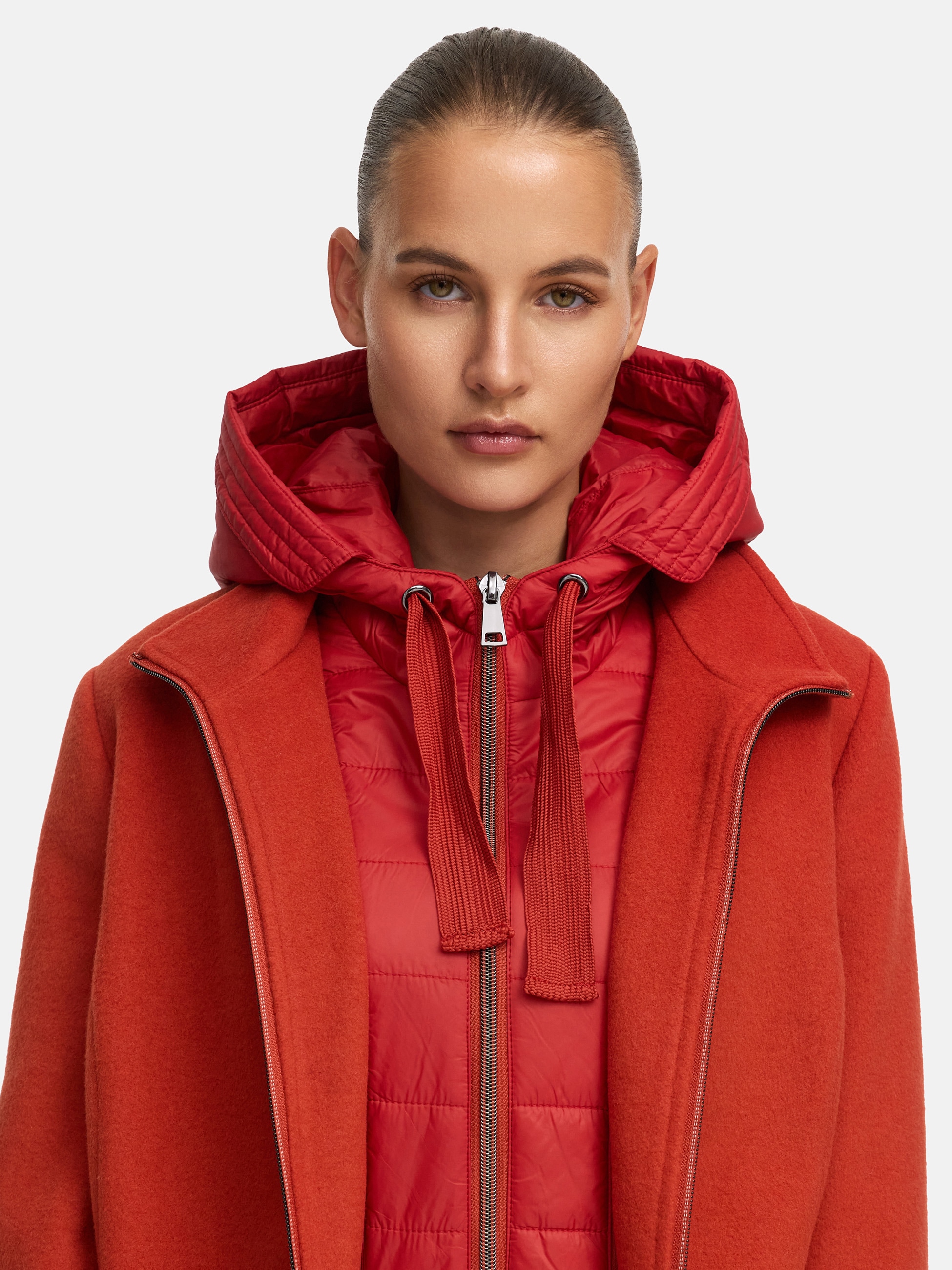 MANISA Wolljacke, mit Kapuze, mit herausnehmbarer Kapuze