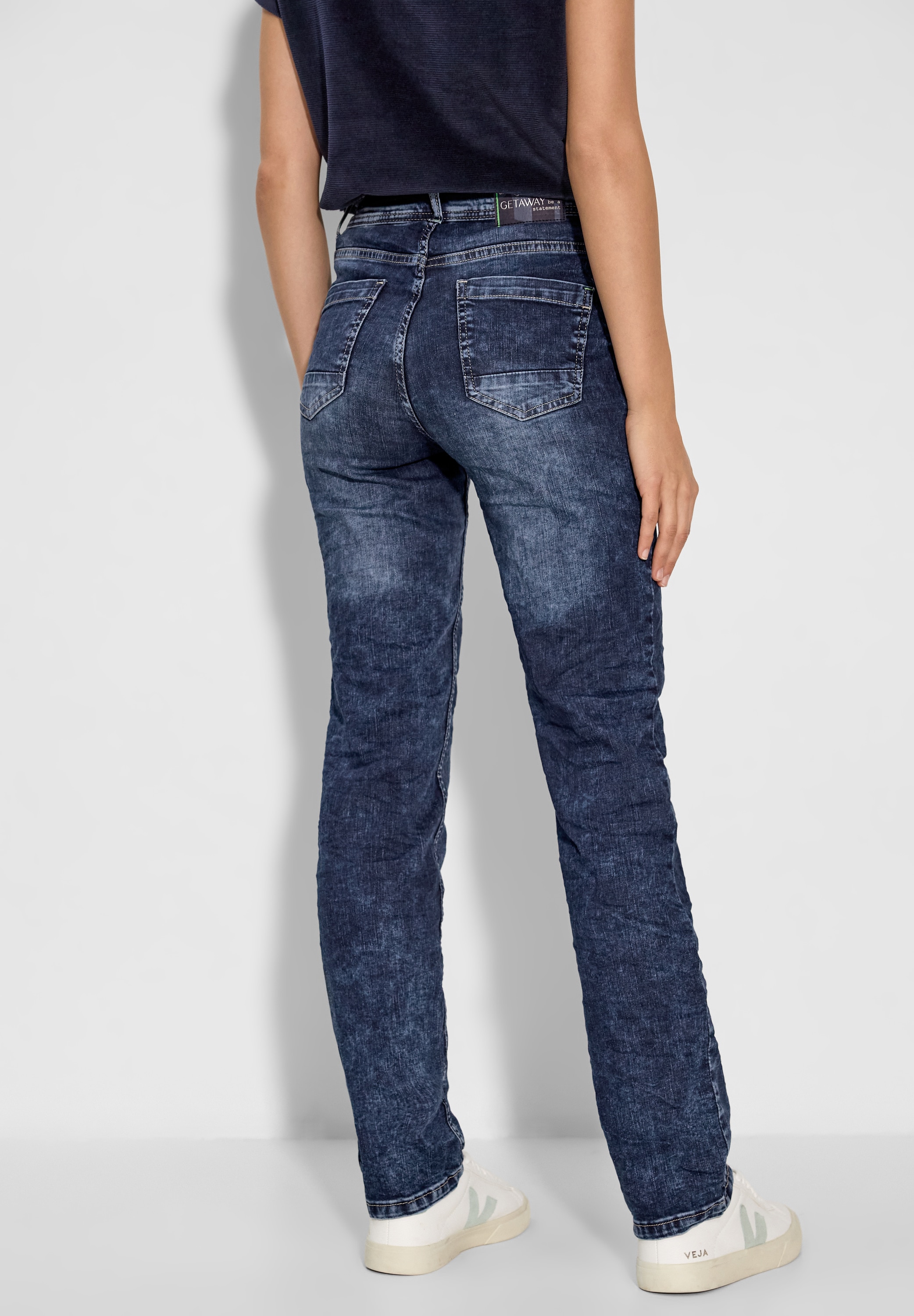 Slim-fit-Jeans, High Waist