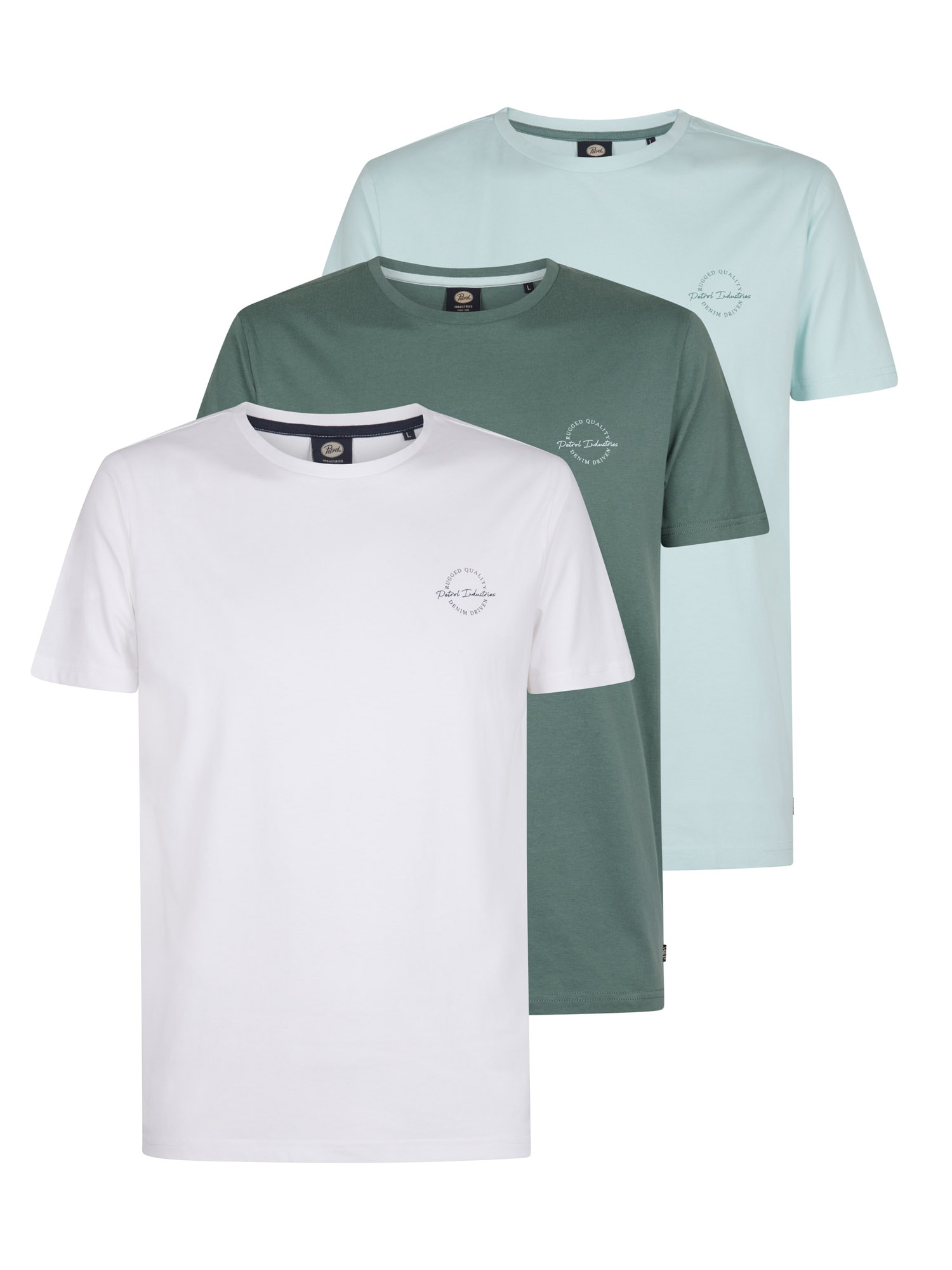 Petrol Industries T-Shirt "TEE SP 3erPak" Packung, 3er-Pack, mit Logo Print günstig online kaufen
