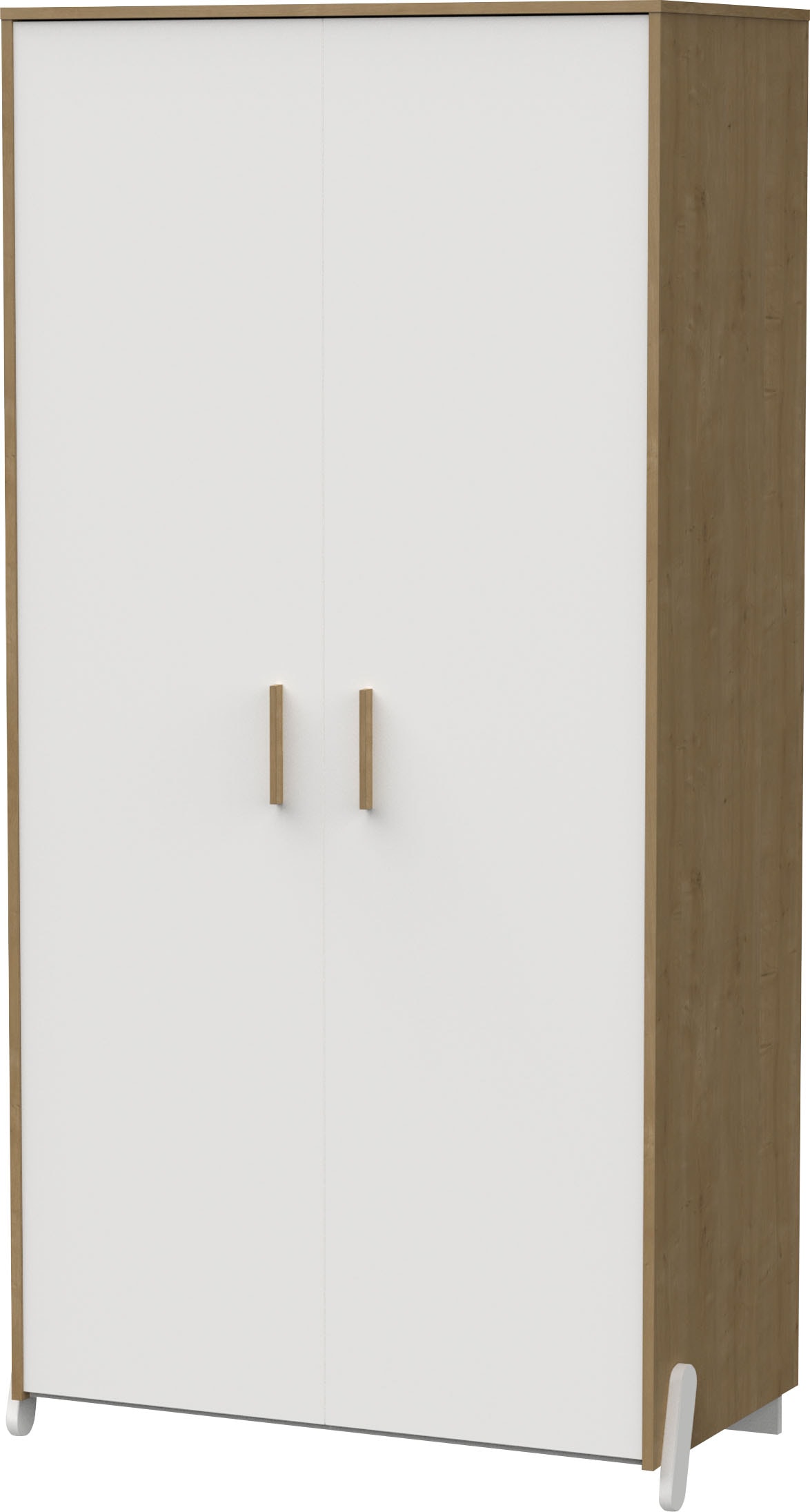 Demeyere GROUP Kinderkleiderschrank »Naili«, (Packung), Schrank 2 Turen Weiss Hamilton