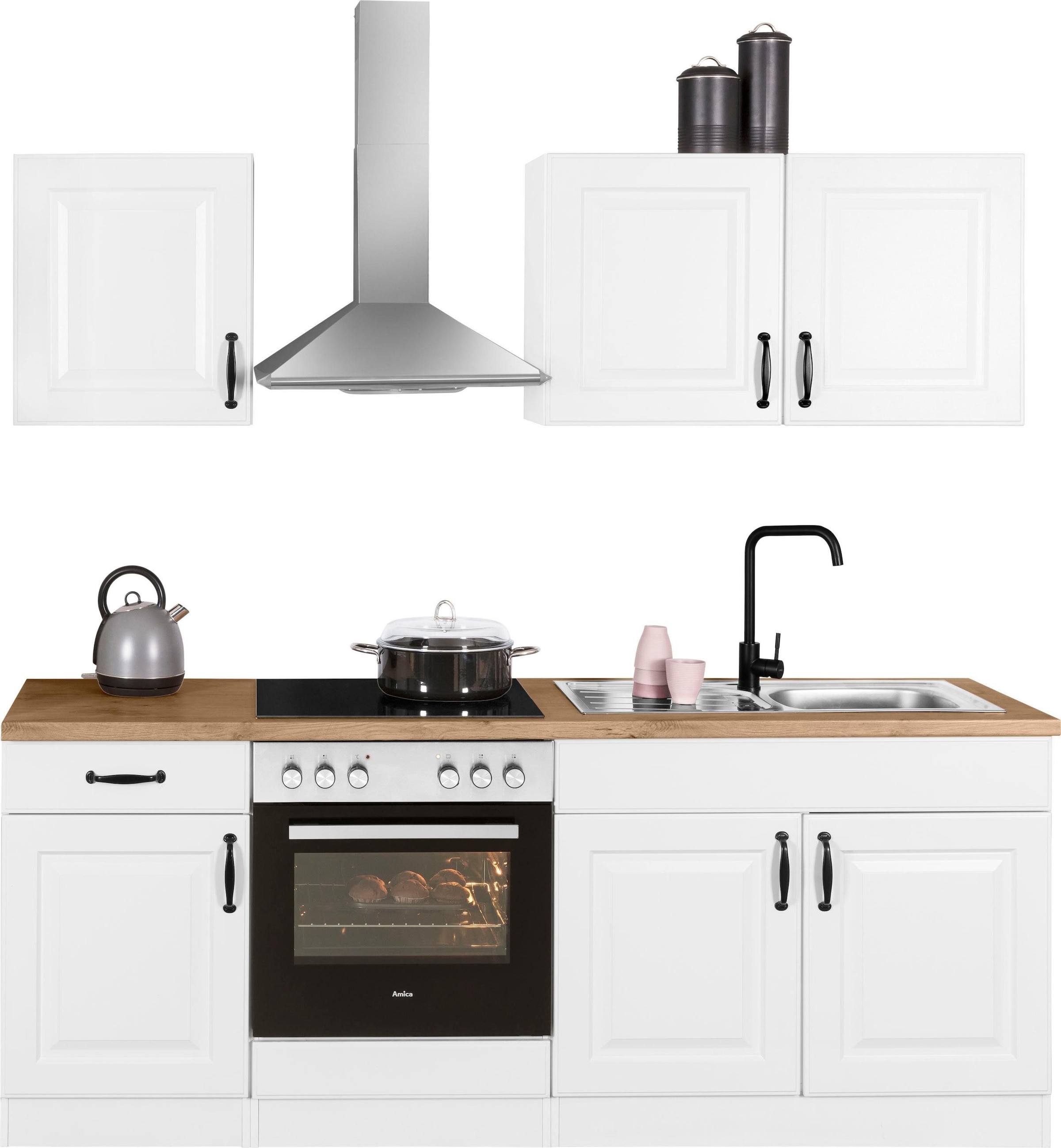 Breite Küchen wiho cm Küchenzeile | 210 E-Geräte, ohne bestellen »Erla«, BAUR