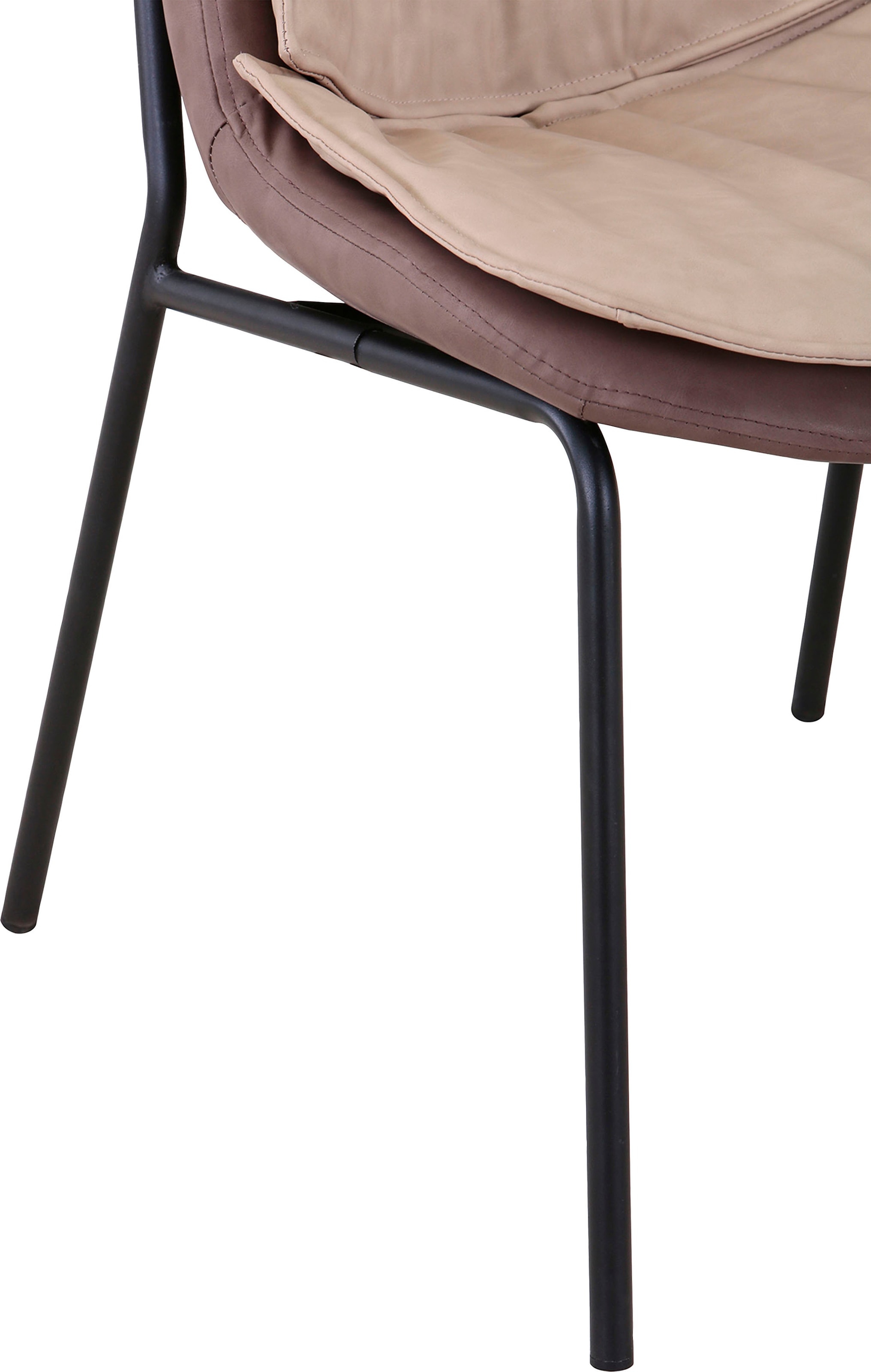 Kayoom Polsterstuhl, 1 St., pflegeleicht, bequem, angenehme Sitzfläche, mit trendigen Ziernähten