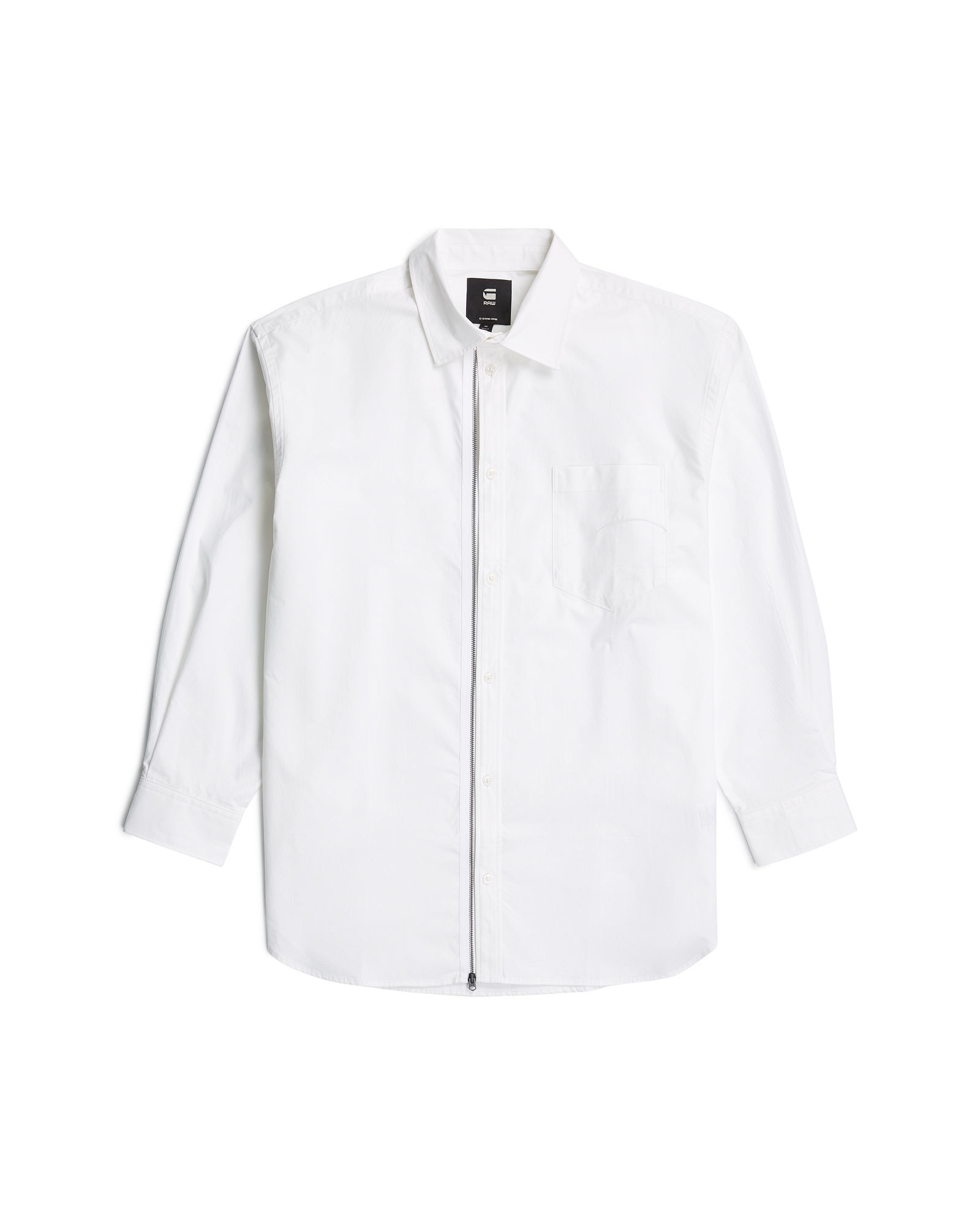 G-STAR Langarmshirt »Oversized Zip Popeline-Hemd«