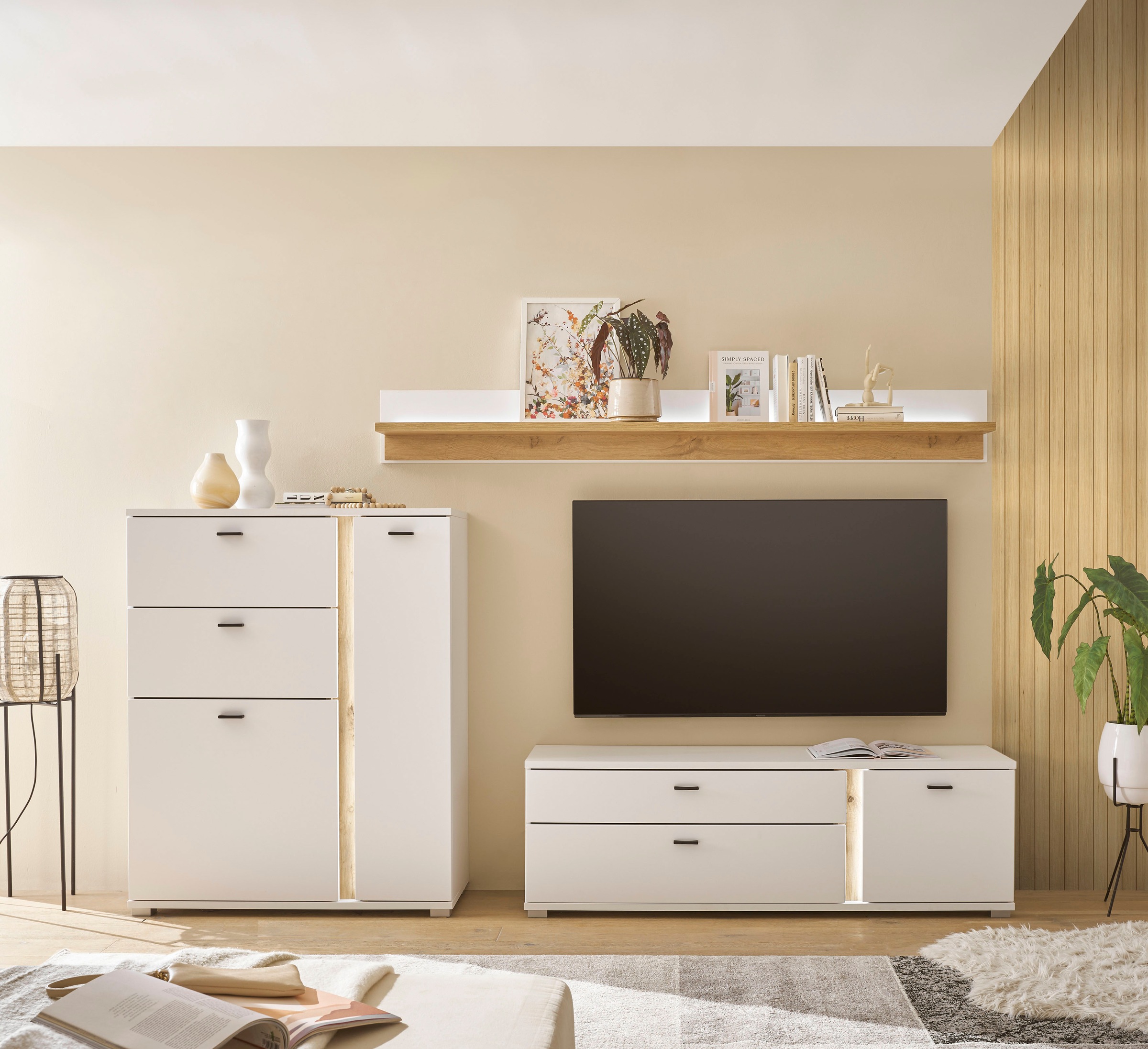 Home affaire Wohnwand "LONG ISLAND" Set, 3 Stk. tlg. günstig online kaufen