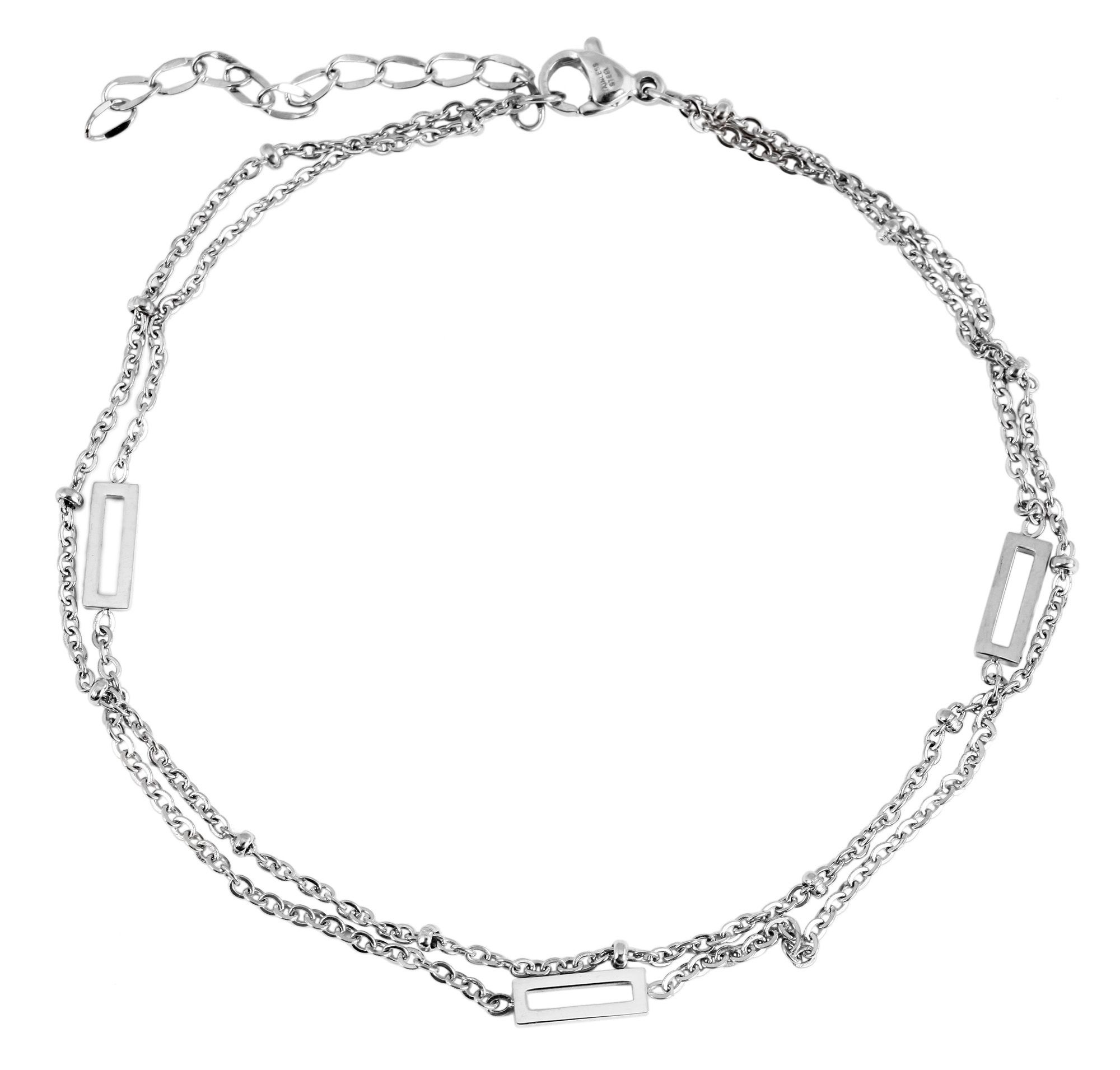 Adelia´s Armband »Damen Armband aus Edelstahl 24+5 cm« Ideal als Geschenk – dezent und elegant