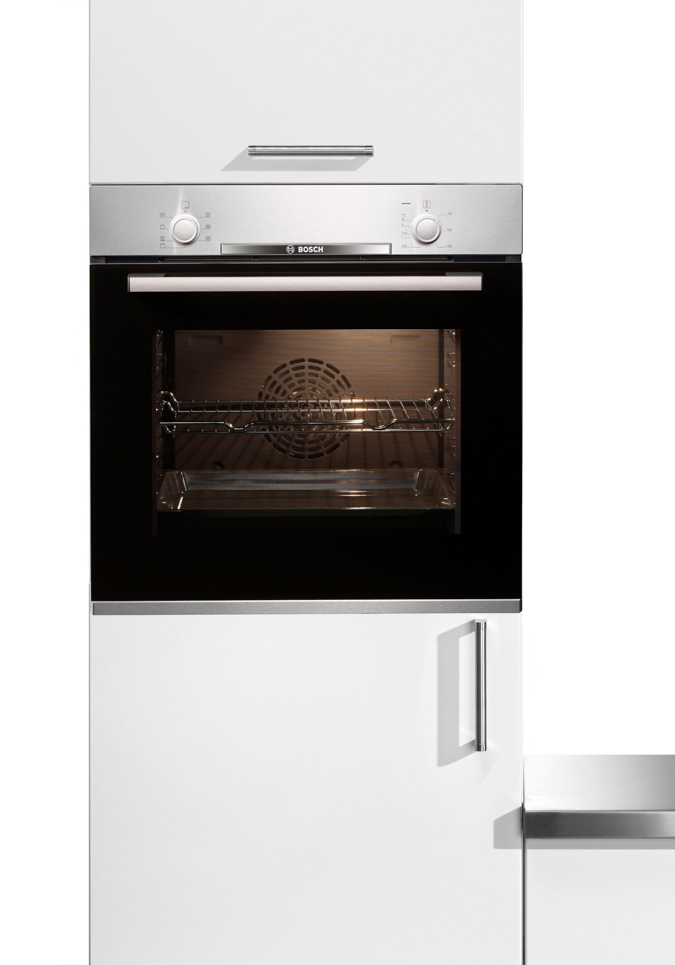 BOSCH Einbaubackofen 2 »HBA530BR1«, mit Teleskopauszug nachrüstbar, ecoClean Direct