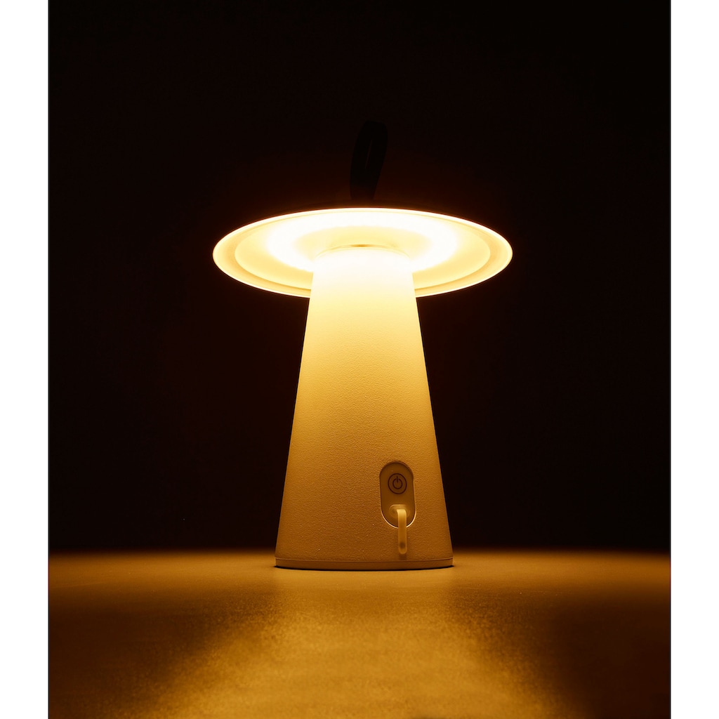HEITRONIC LED Tischleuchte »Mushroom«, 1 flammig-flammig, Tischlampe, Outdoor-Leuchte, mit Touch-Schalter und Dimmfunktion