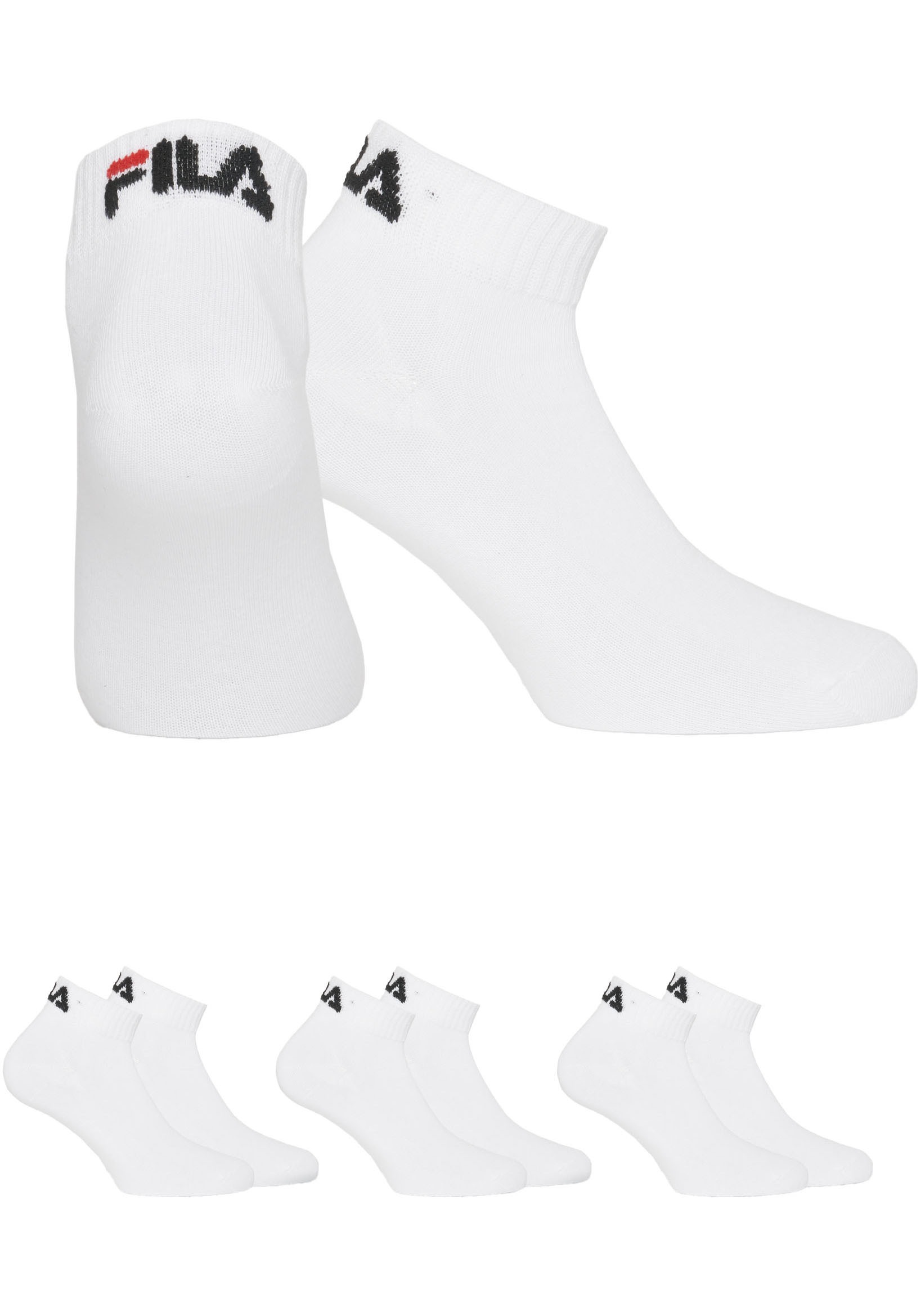 Fila Kurzsocken "UNISEX INVISIBLE PLAIN SOCKS" 3 Paar tlg. mit Logostickere günstig online kaufen