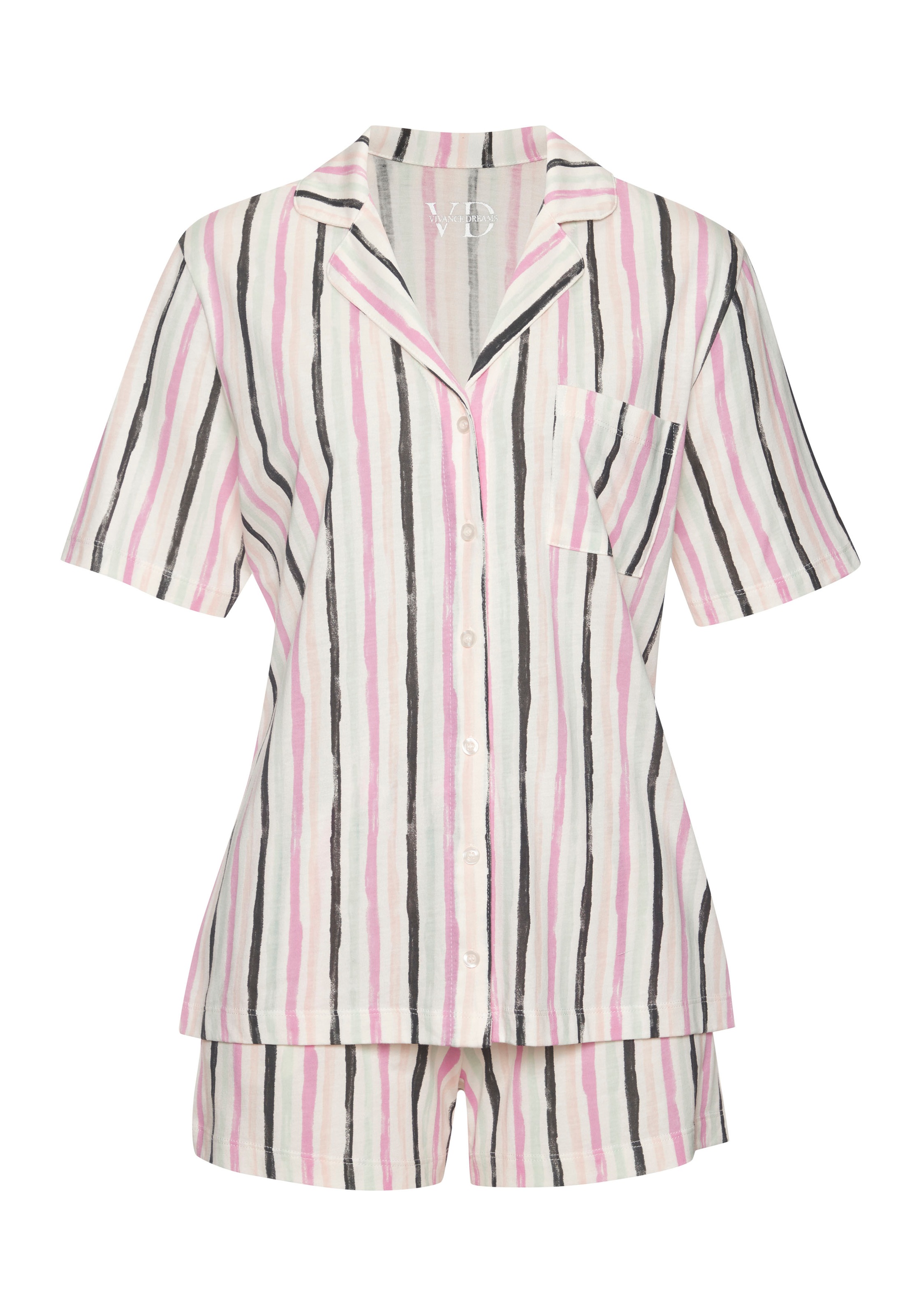 Vivance Dreams Shorty 2 Stk. tlg., mit Aquarell-Muster günstig online kaufen
