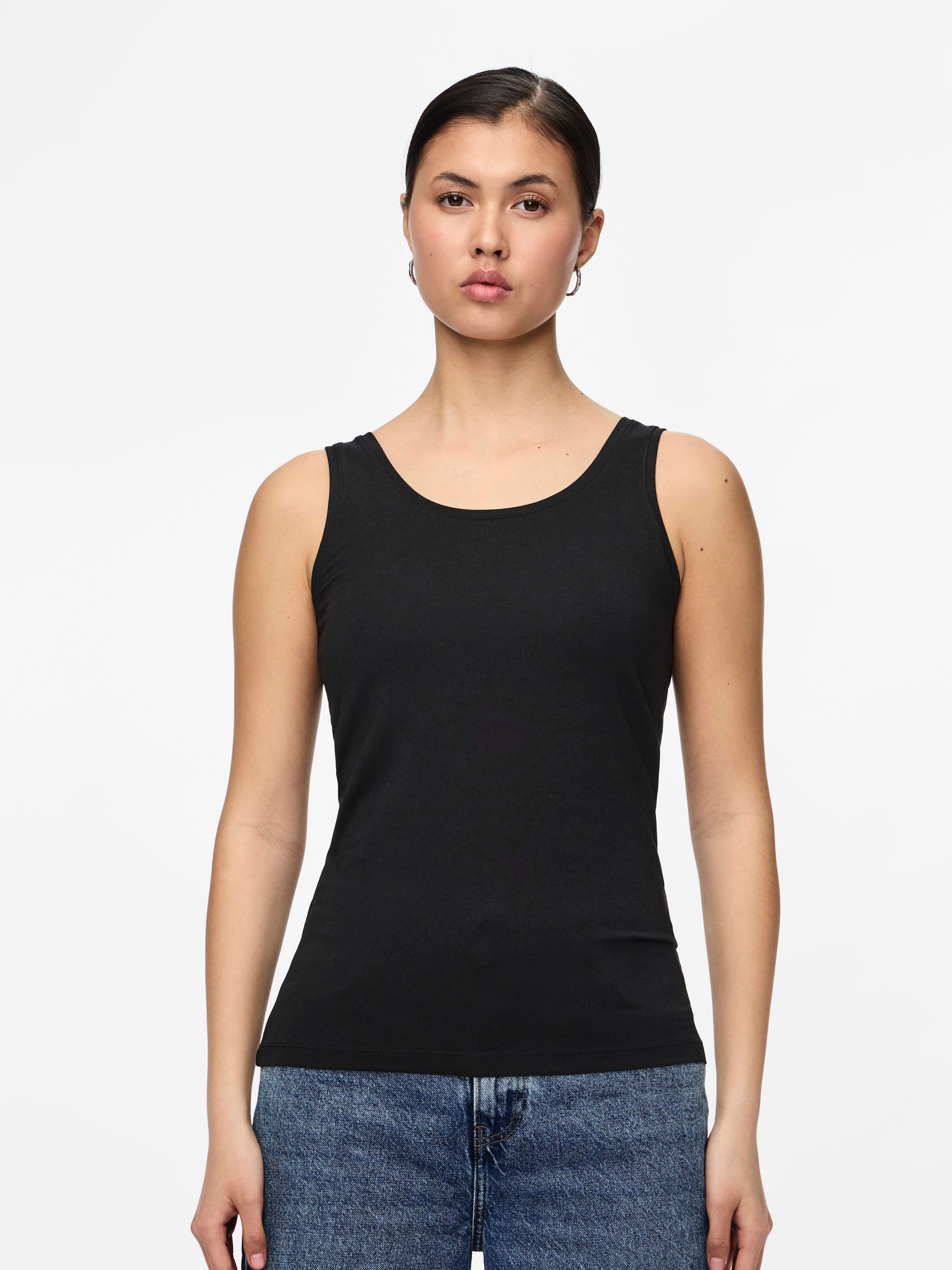 pieces Tanktop "PCSIRENE TANK TOP JRS NOOS" Baumwollmischung, slim fit