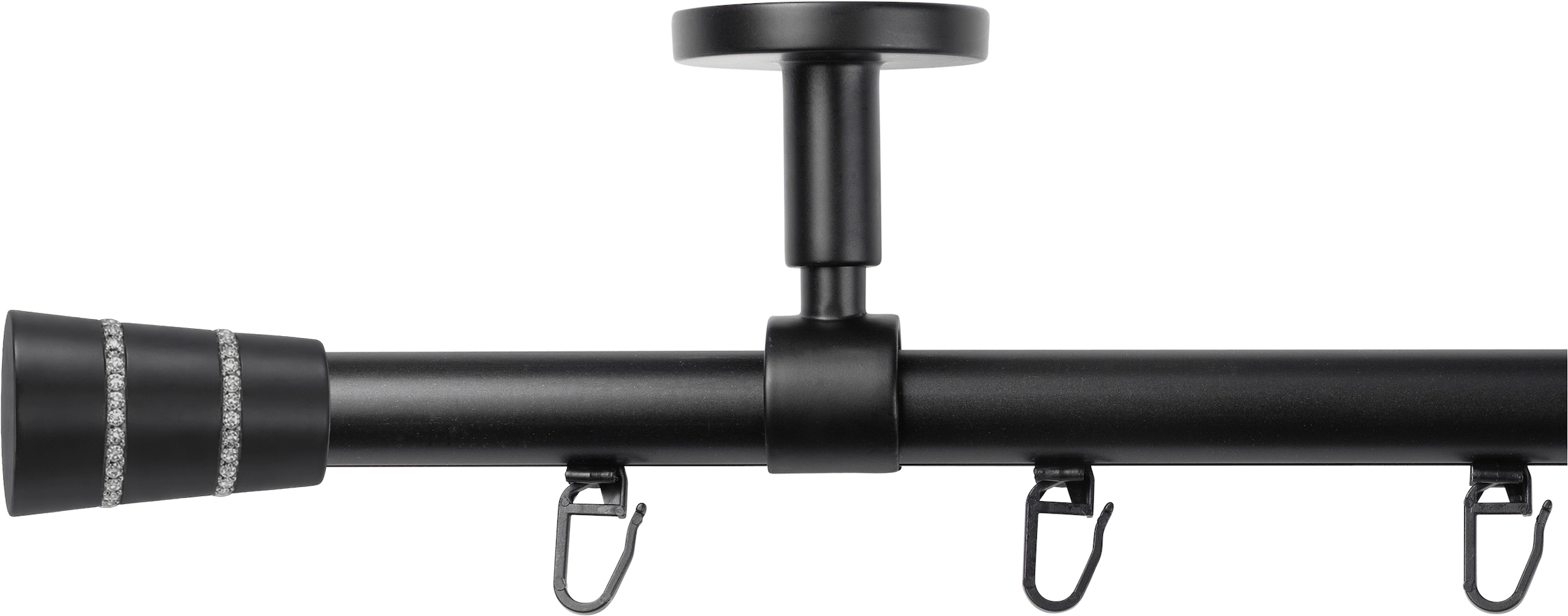 SN DECO GROUP Gardinenstange »Gardinenstange Innenlauf Rennes Ø 19 mm, 1-läufig, Fixmaß, verschraubt« Ø 19 mm Fixmaß;kürzbar