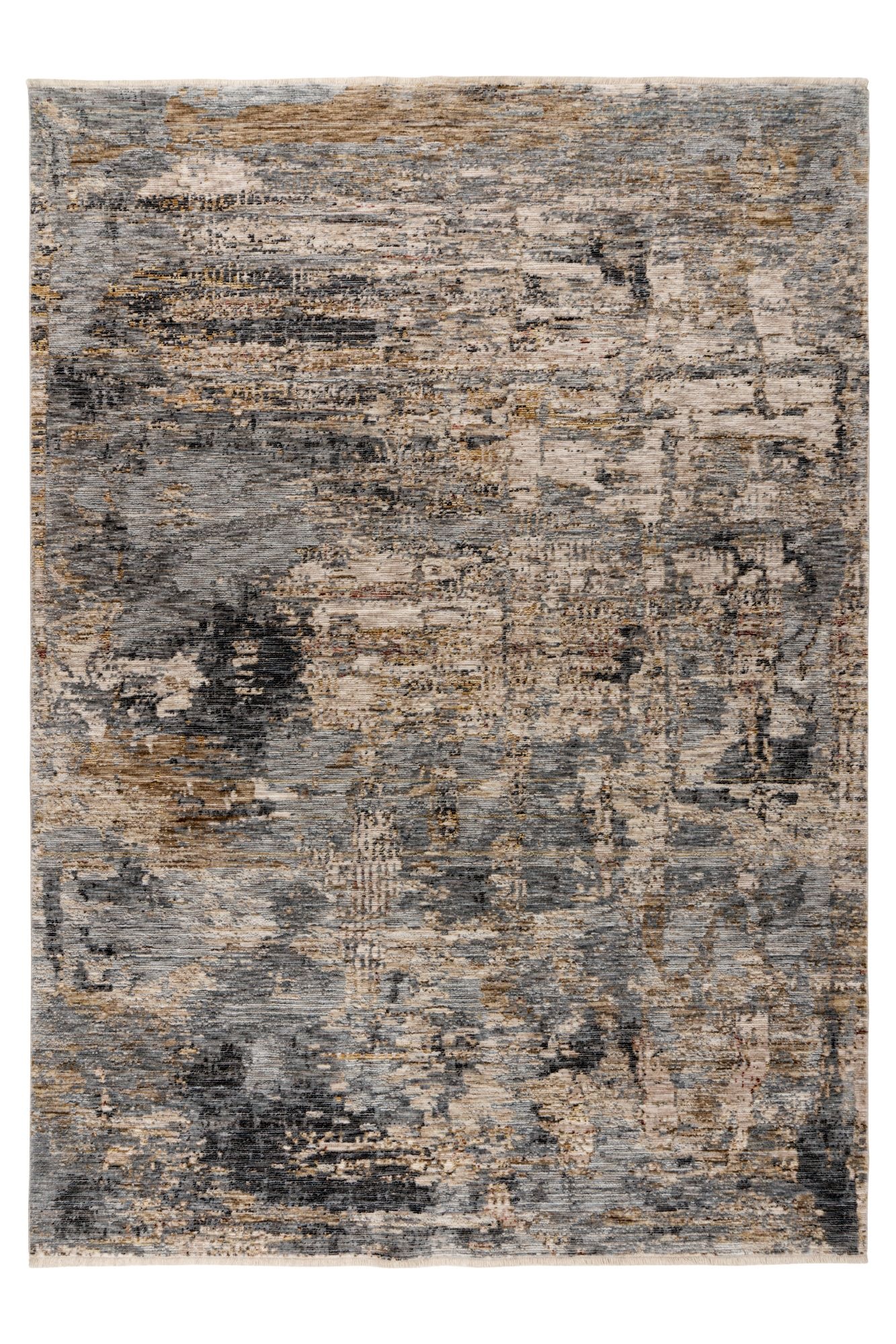 Teppich KAYOOM, B:200cm H:10mm L:290cmtaupe, Polyester, Teppiche, "Pono 723", Kurzflor