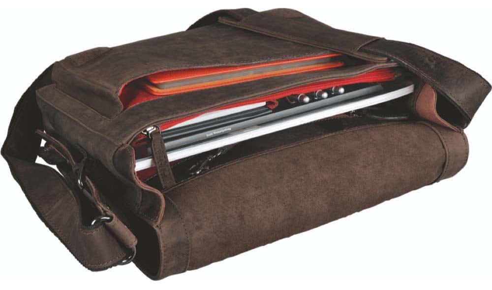 fixbag Schultertasche »braun«, mit Kompaktschiene zur Gepäckträgerbefestigung mit dem KLICKfix System