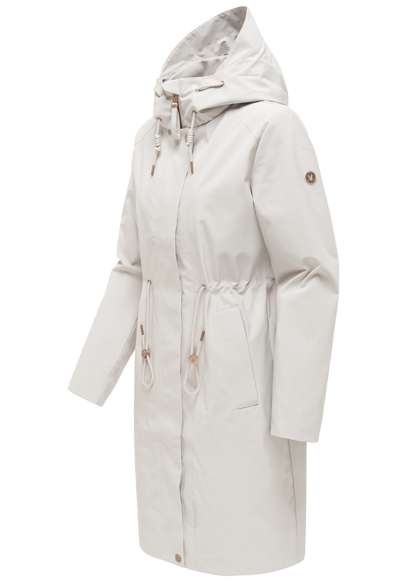 Marikoo Outdoorjacke »Zilandaa« Moderner Outdoorparka mit Kapuze und Kordelzug