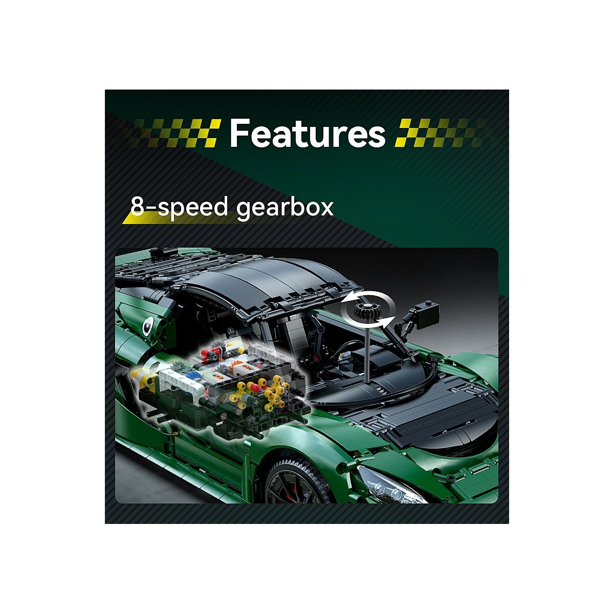 Jamara Konstruktions-Spielset »CaDA, Brick, Lotus Exige Cup 430 grün (402920)« im Maßstab 1:8