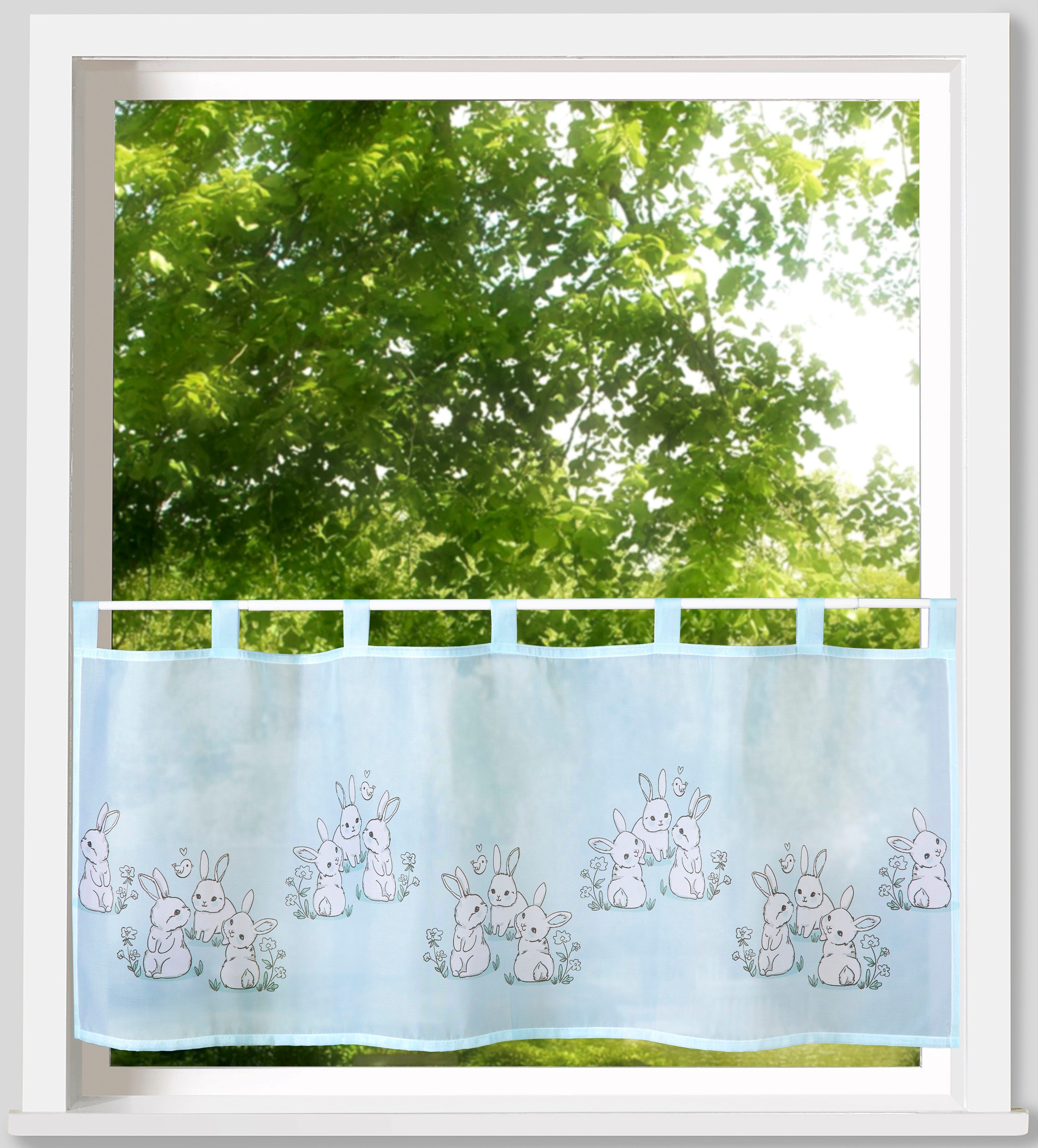 Weckbrodt Scheibengardine "Linus" Schlaufen 1 Stk. tlg. Bistro, Voile, bedr günstig online kaufen