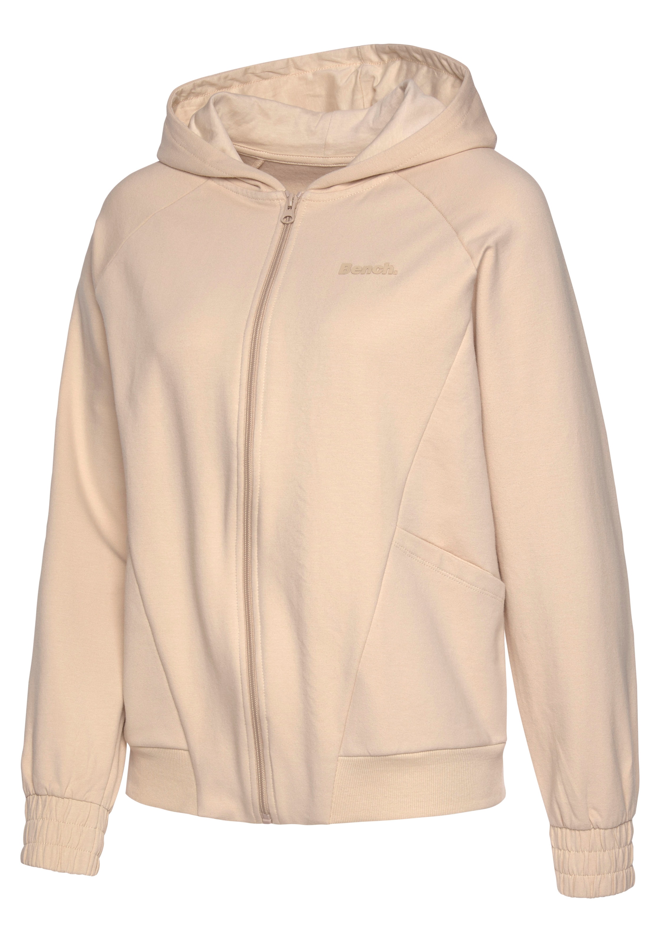 Bench. Loungewear Kapuzensweatjacke, mit sportlichen Teilungsnähten, Loungeanzug