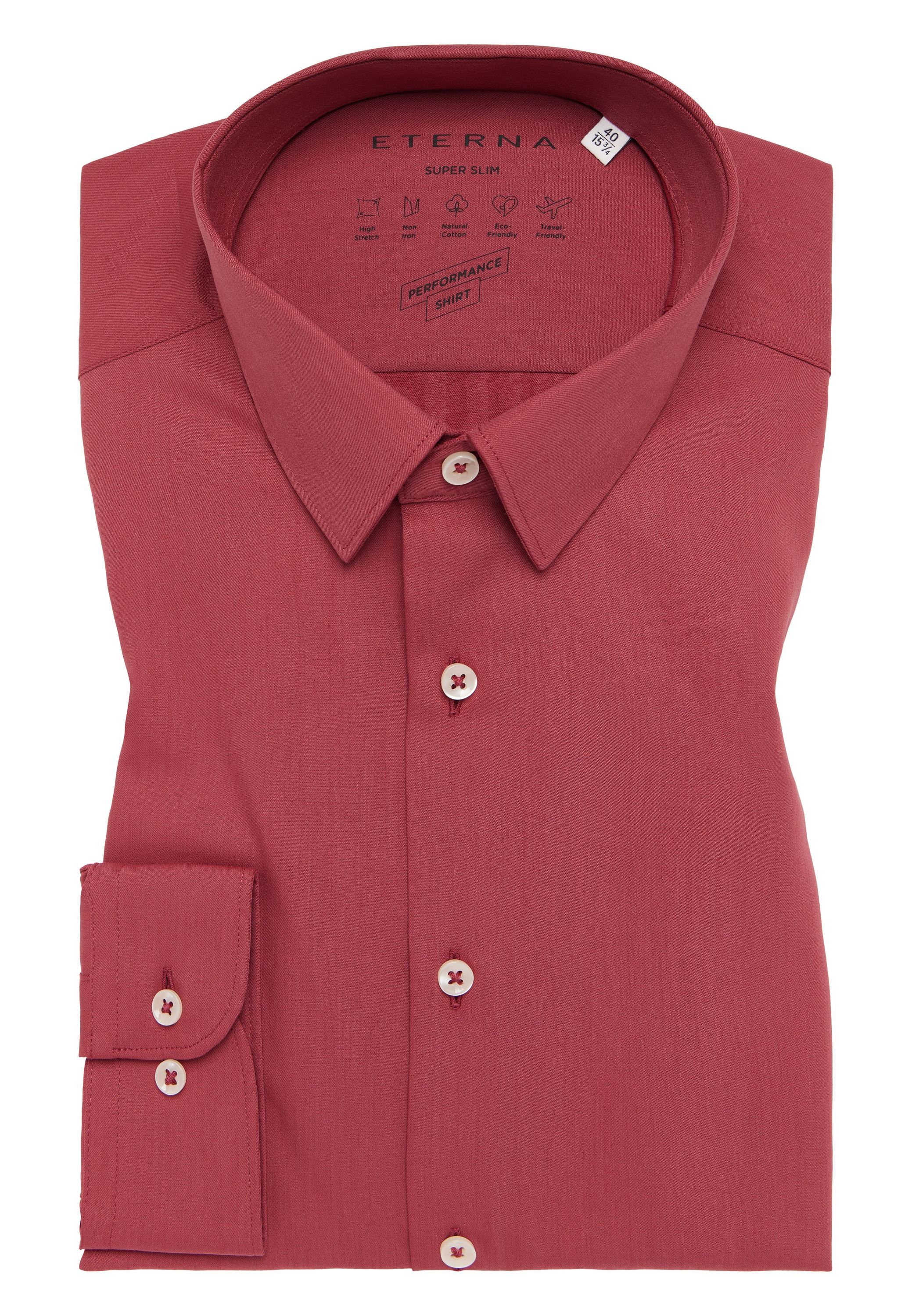 Eterna Langarmhemd »SUPER SLIM«, NON IRON (bügelfrei)