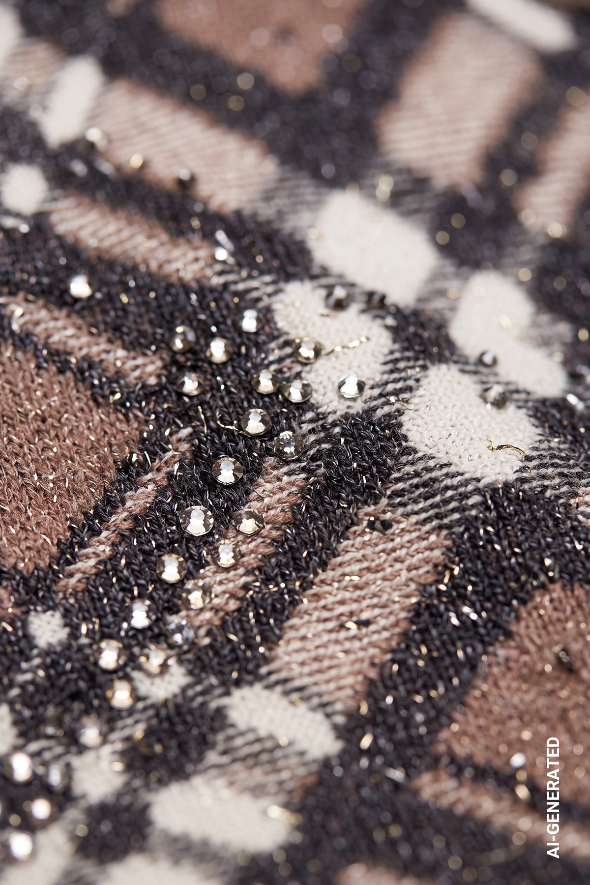 Monari Strickpullover »Pullover Karo all over« Regular fit mit Karomuster