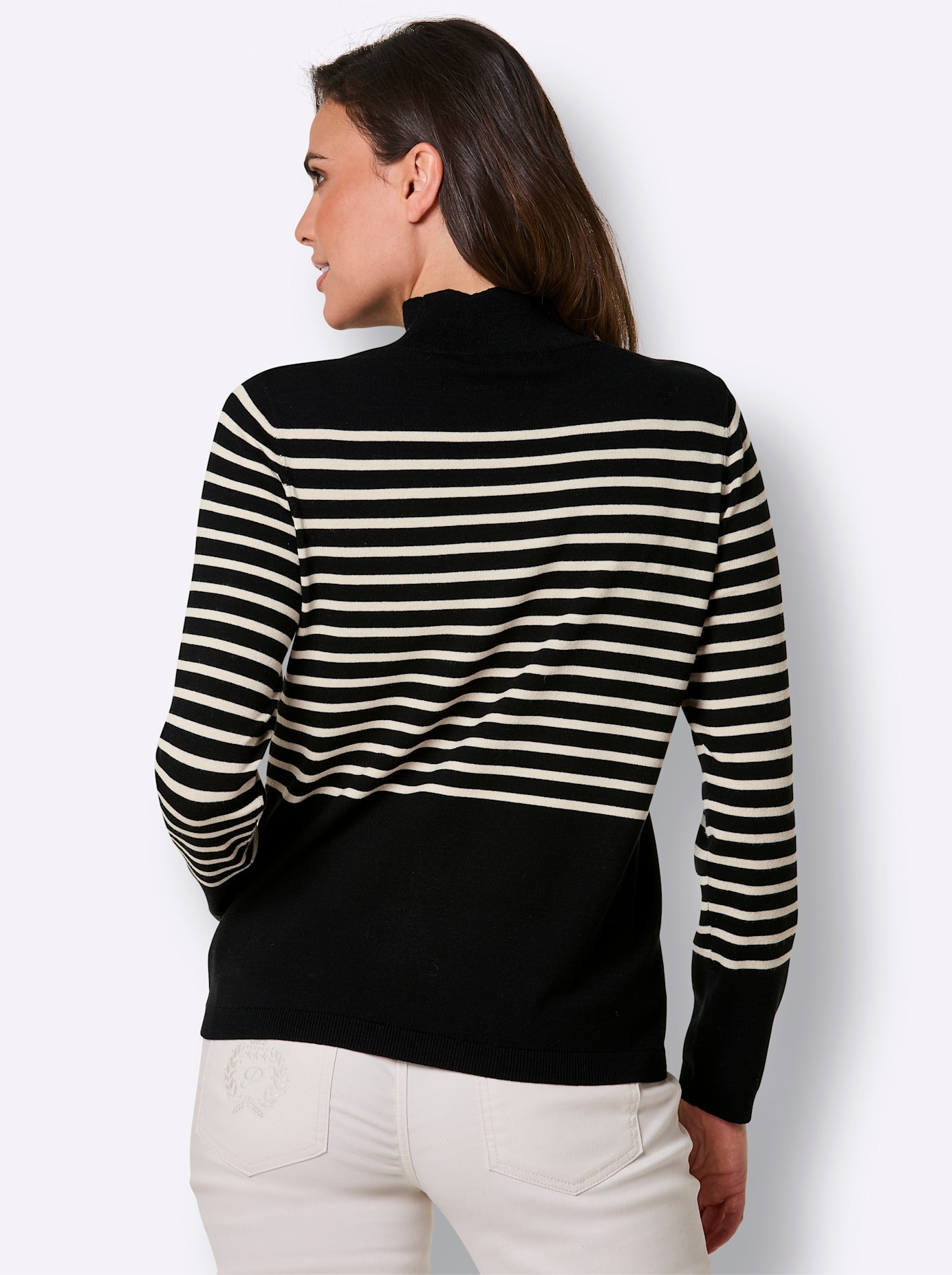 CREATION L PREMIUM Streifenpullover »Lyocell-Mix-Pullover«
