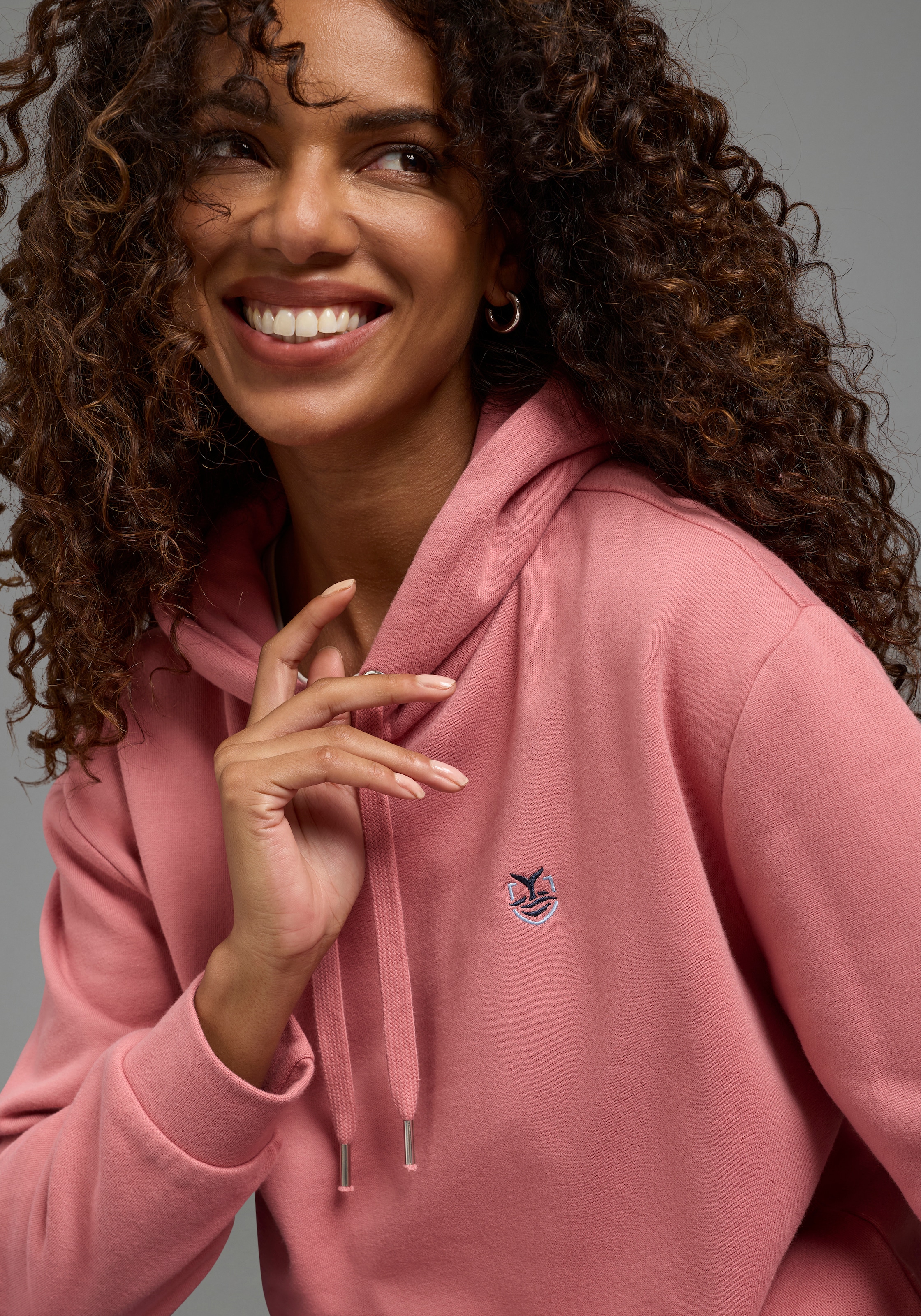 DELMAO Kapuzensweatshirt , Weiche Baumwollmischung mit Kängurutasche & Kapuze

