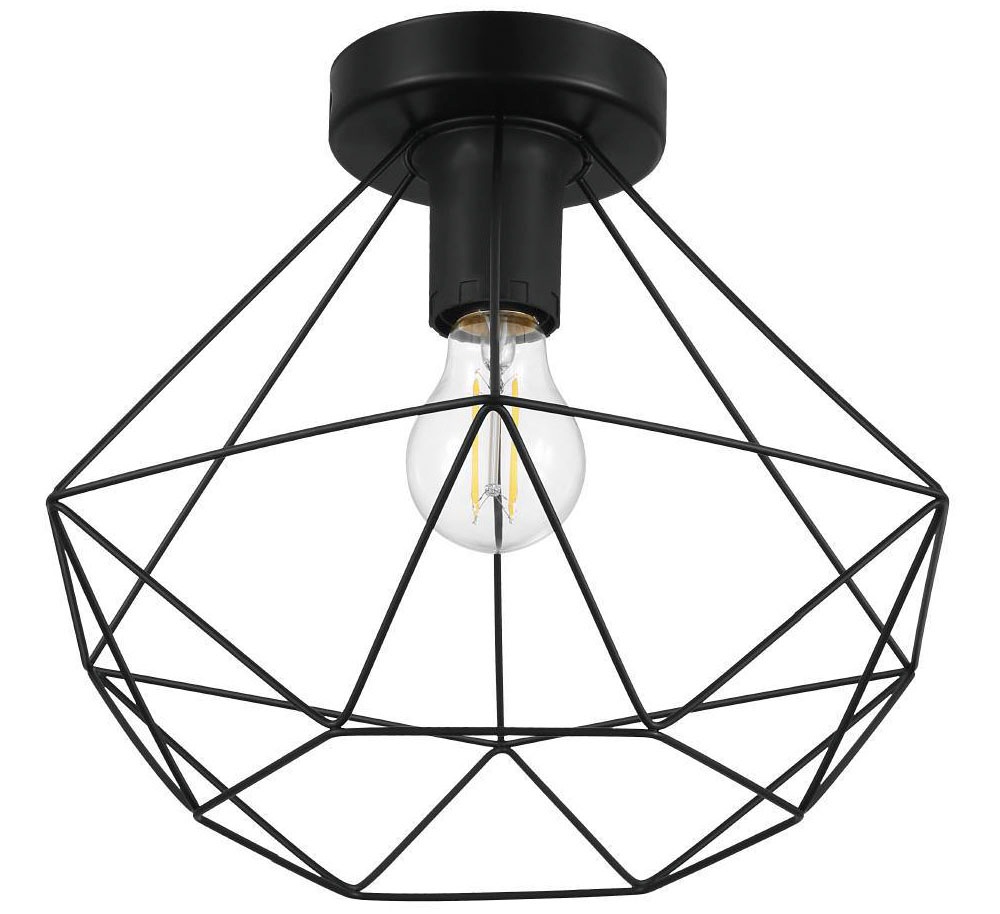 EGLO Deckenleuchte »TARBES« E27 1 Stk. Wohnzimmerlampe, Esszimmer, Flur, Drahtgeflecht, 1flammig, 32,5x27,5cm