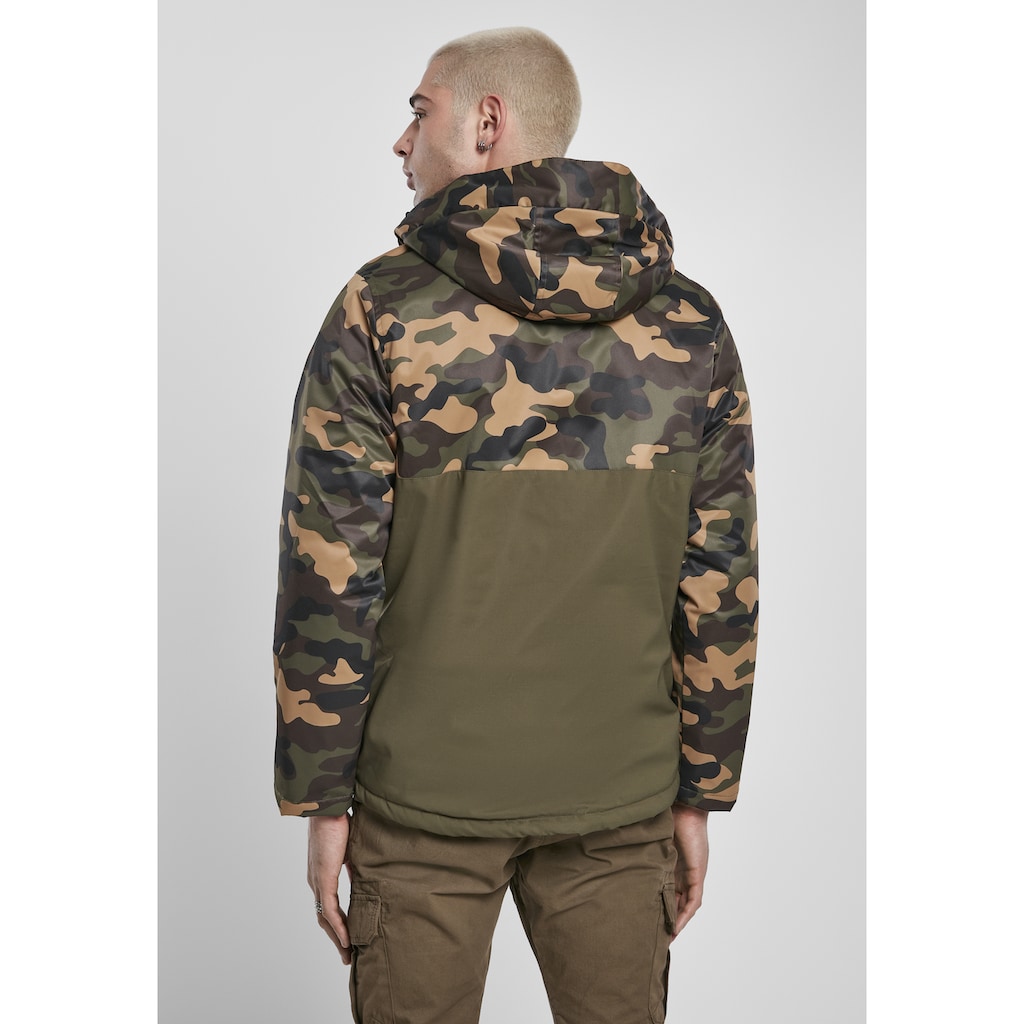 URBAN CLASSICS Outdoorjacke »Herren Camo Mix Pull Over Jacket«, (1 St.), mit Kapuze