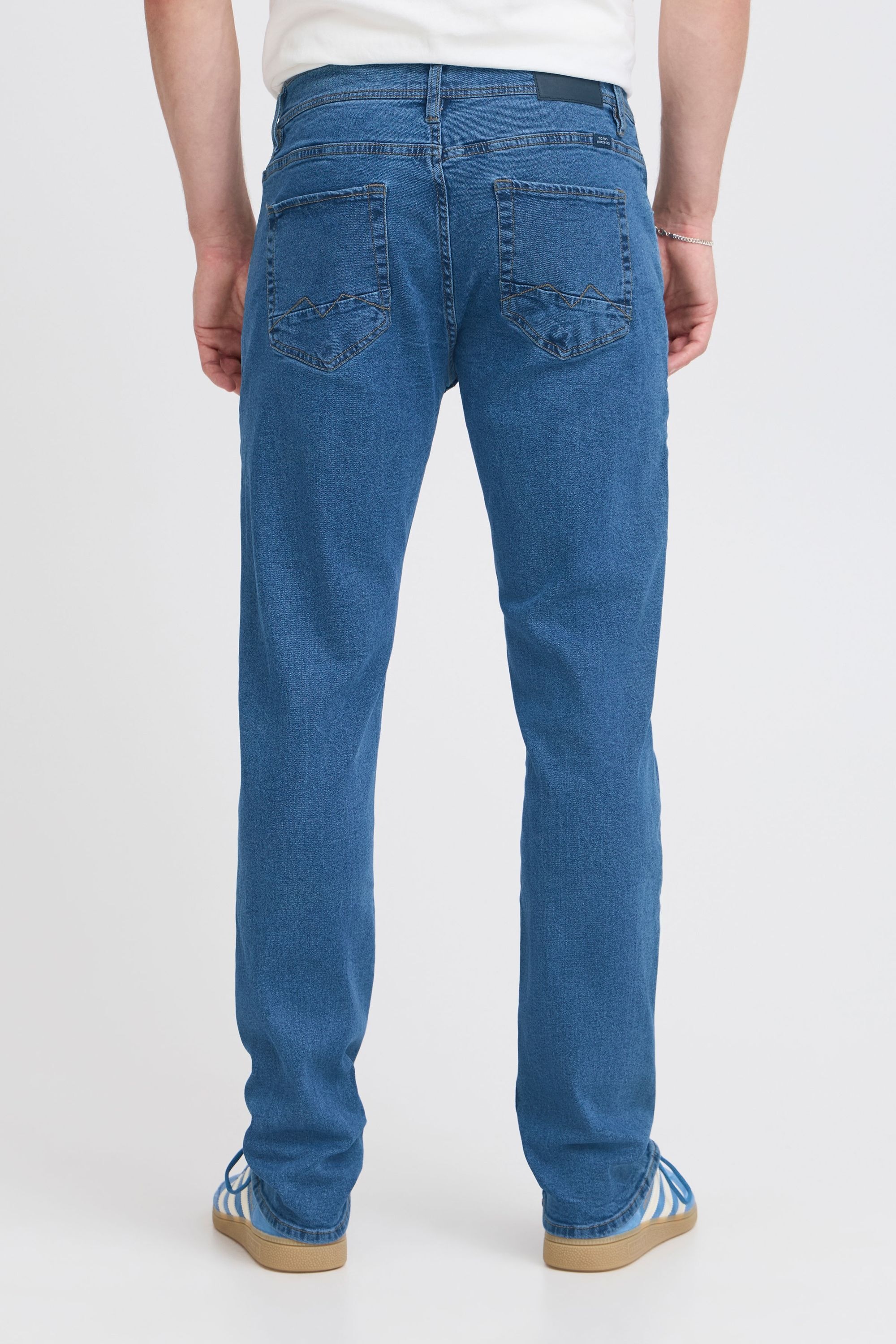 Relaxhose BLEND "BHTwister fit", Herren, Gr. 31, Länge 34, denim middle blau, Jeans, 99% Baumwolle, 1% Elasthan, regular fit normal, Hosen Relaxhose, Klassische Regular-fit-Jeans 6