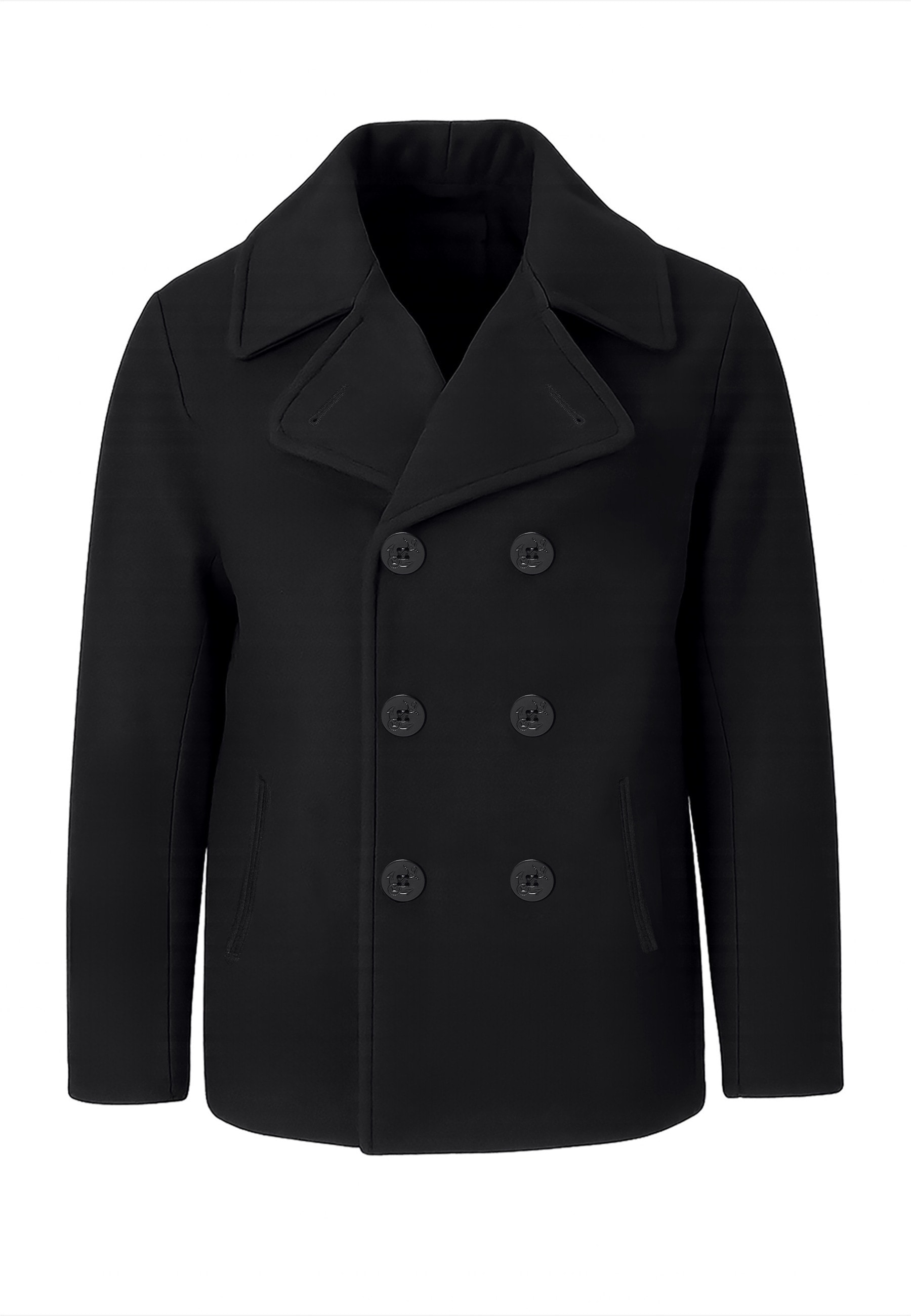 Brandit Winterjacke "Brandit Herren Pea Coat" 1 Stk. tlg. ohne Kapuze günstig online kaufen