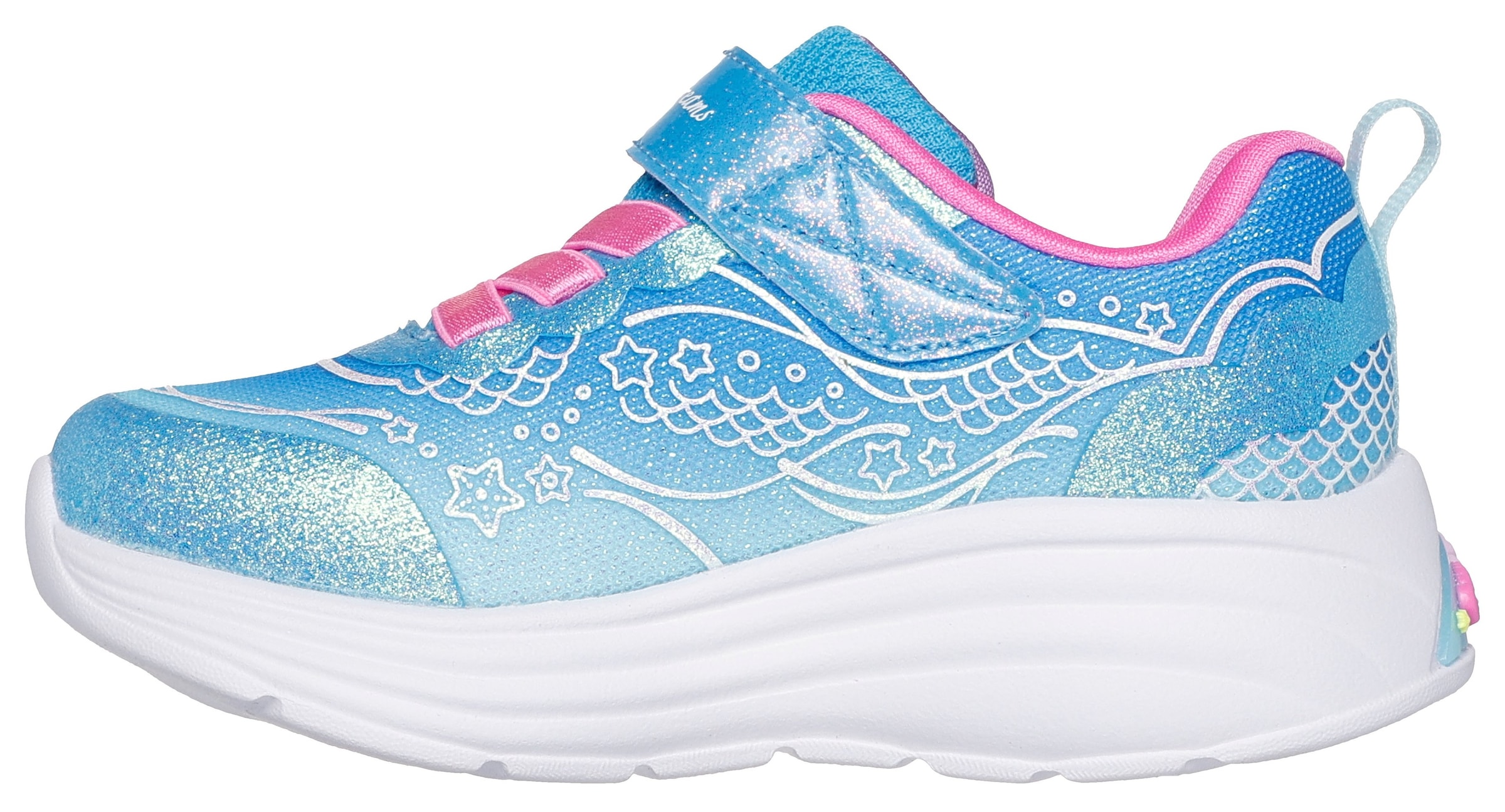 Skechers Sneaker »MY DREAMERS«, Blink,-Klettschuh, Meerjungfraudesign, Größenschablone zum Download