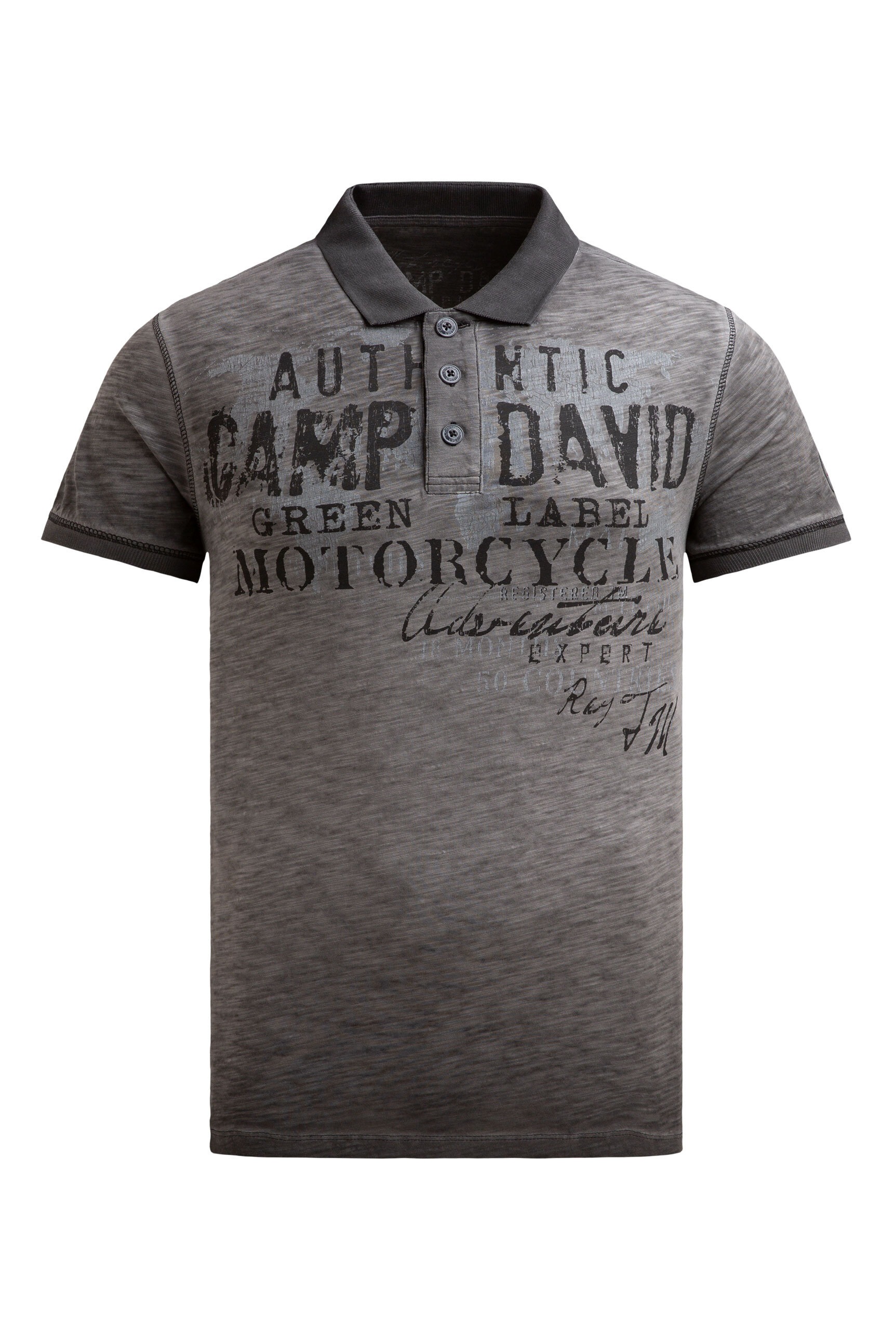 CAMP DAVID Poloshirt, mit Vintage-Waschung