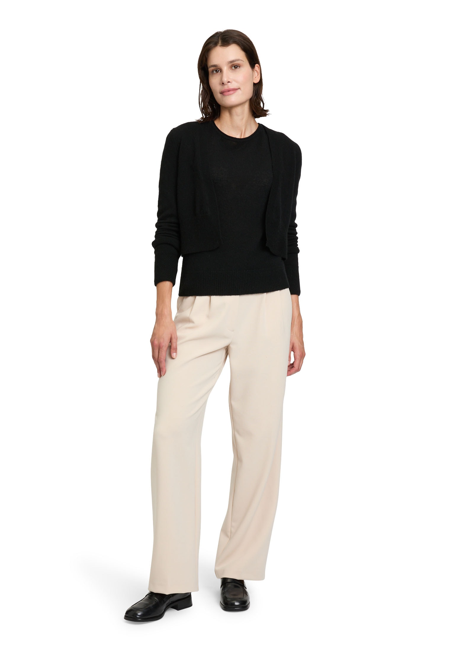 Betty Barclay Strickjacke »Betty Barclay Kaschmir-Strickjacke mit Rippbündchen«, Strick