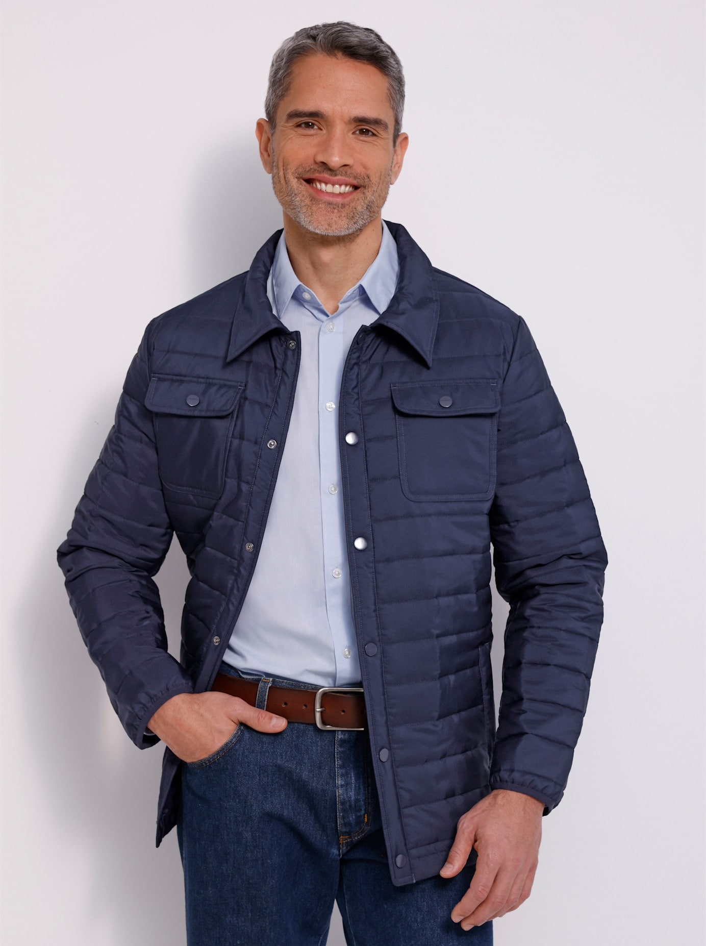 Classic Steppjacke ohne Kapuze
