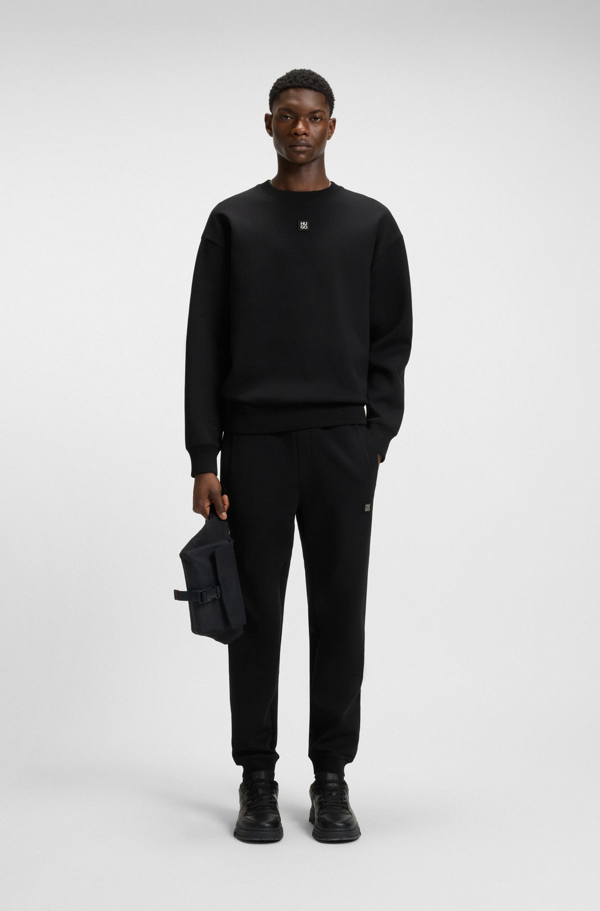 HUGO Sweatshirt »Dettil Metal Logo«, Relaxed Fit, Premium Serie, Soft Finish Innen
