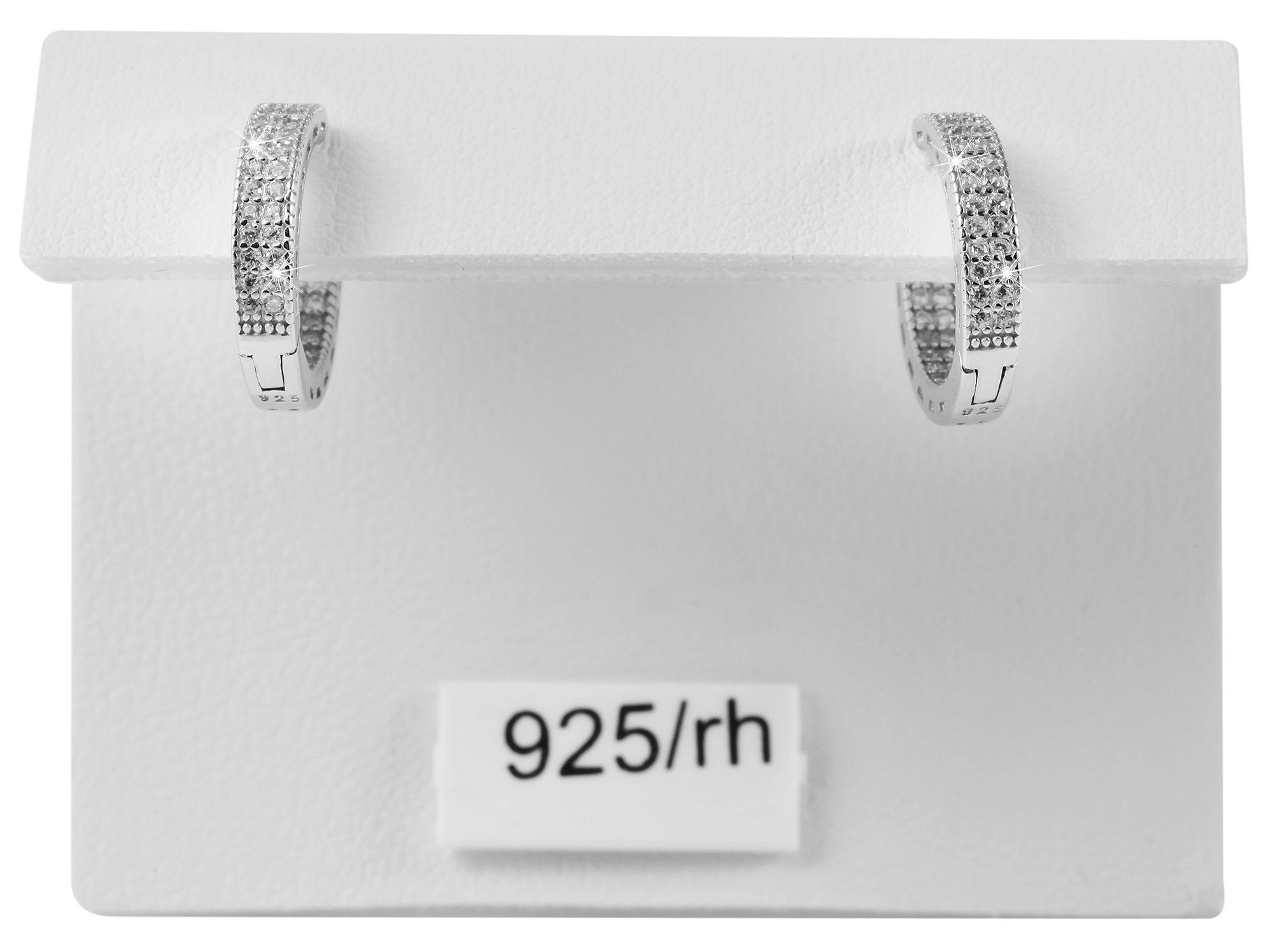 Adelia´s Klappcreolen "Damen Ohrringe – Klappcreole aus 925 Silber mit Zirk günstig online kaufen