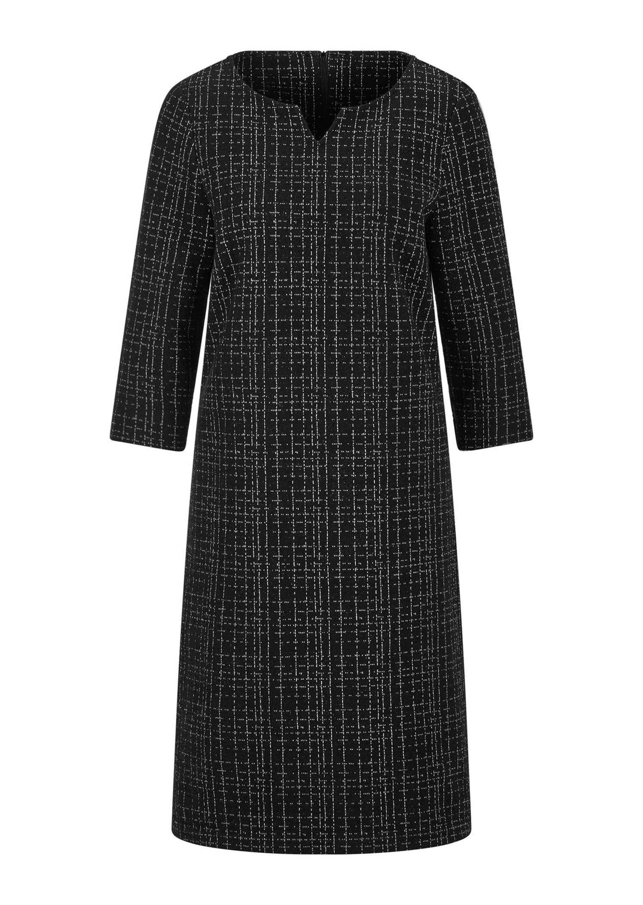 GOLDNER Jerseykleid "Kurzgröße Midi Baumwollkleid mit Karomuster" Mit dezen günstig online kaufen