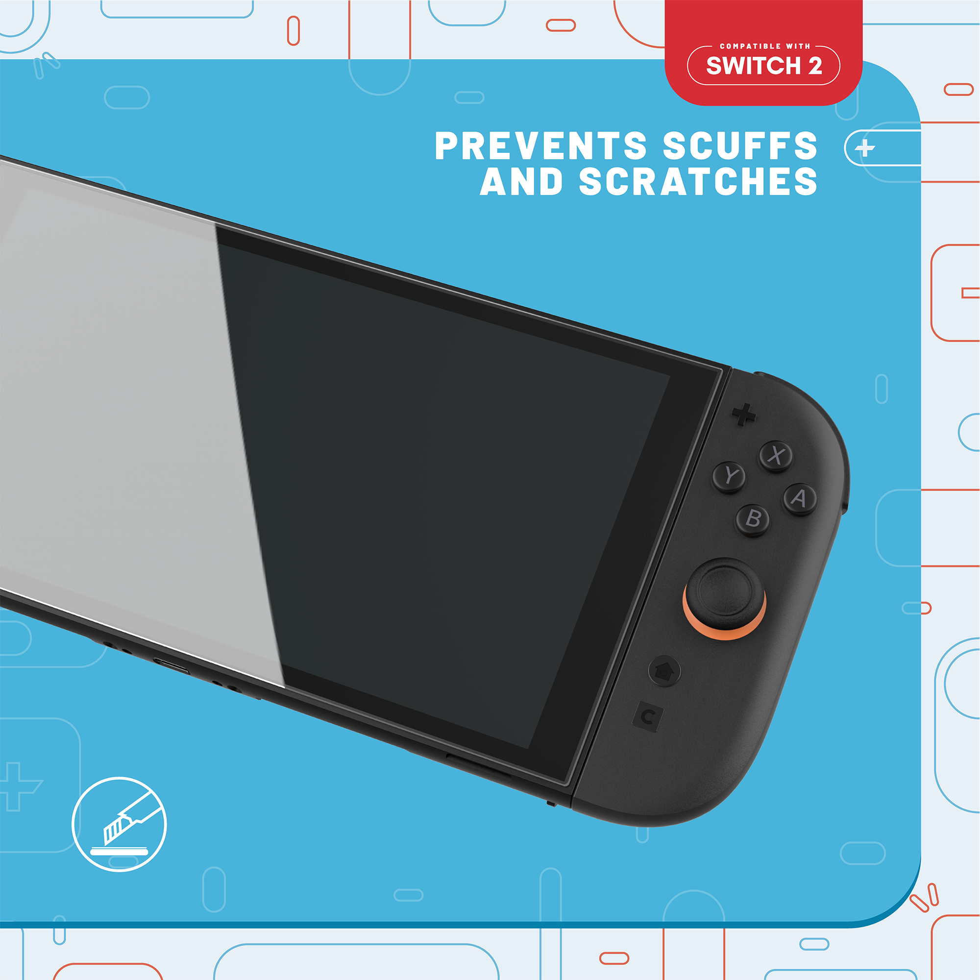 Stealth Displayschutzglas »Tempered Glass / Schutzglas (2 Stück) + Reinigungstuch für Switch 2«, für Nintendo Switch 2